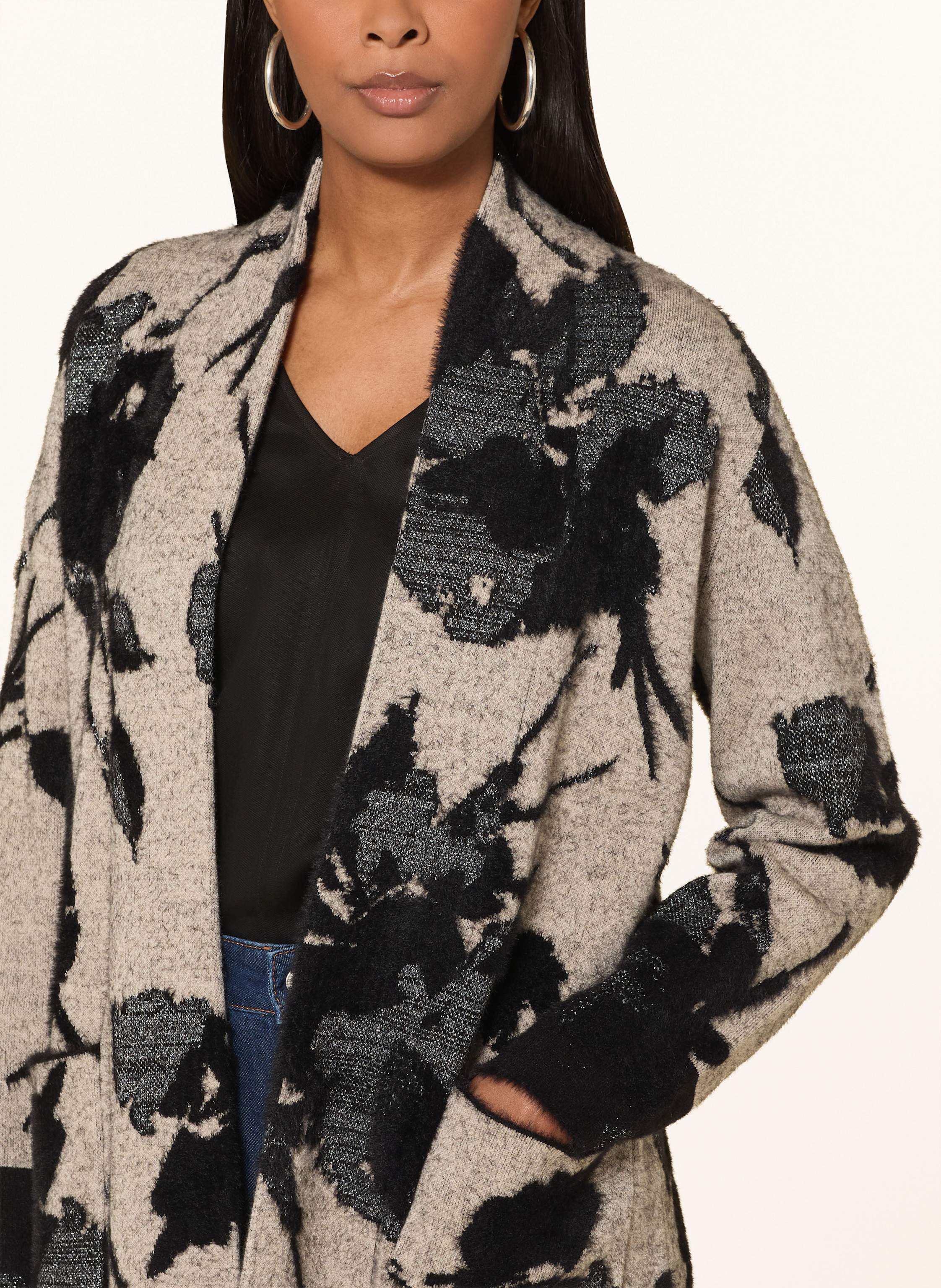 Thumbnail - Joseph Ribkoff Strickhülle Mit Glitzergarn beige