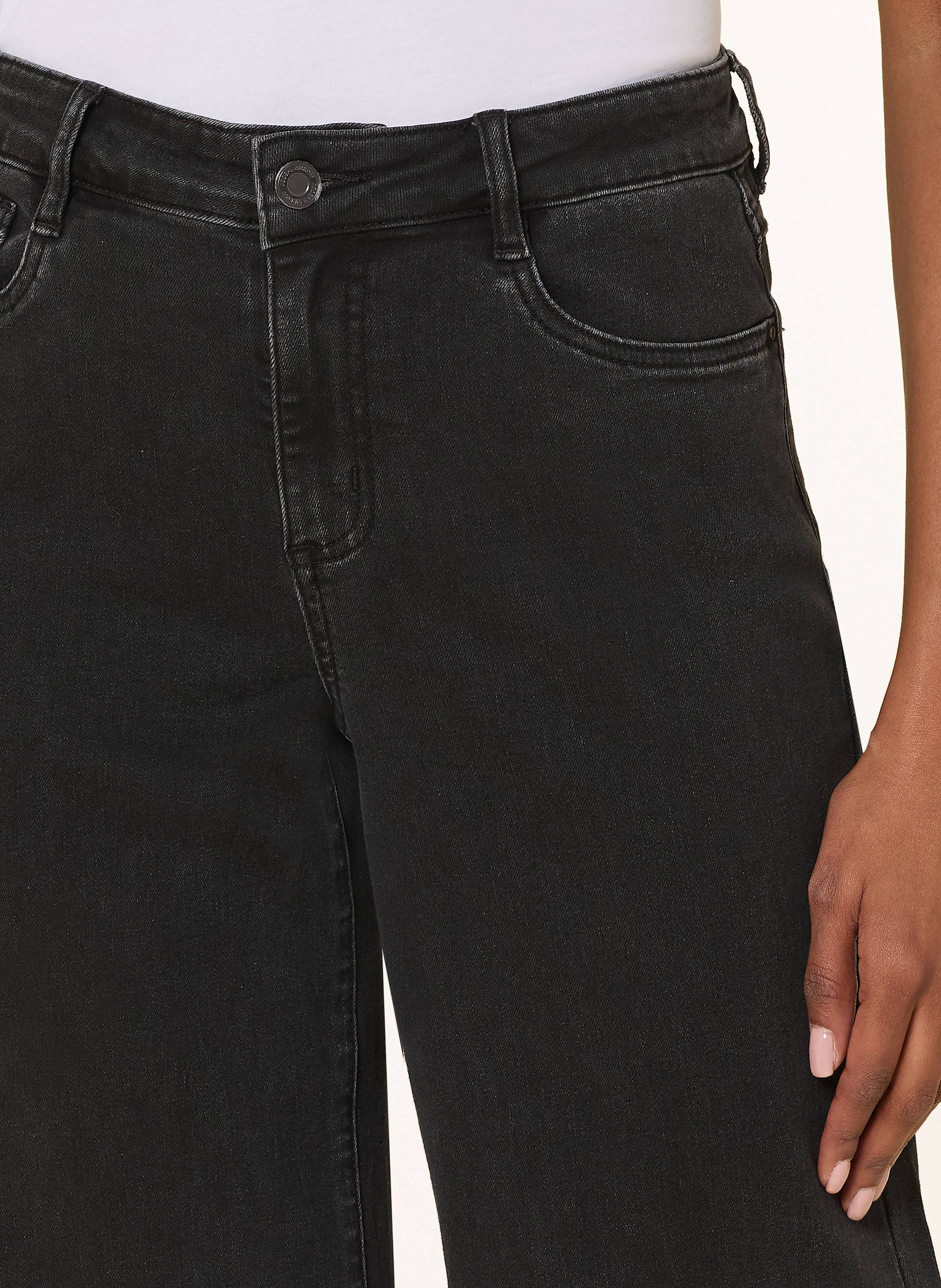 Thumbnail - Joseph Ribkoff Wide Leg Jeans Mit Schmucksteinen grau