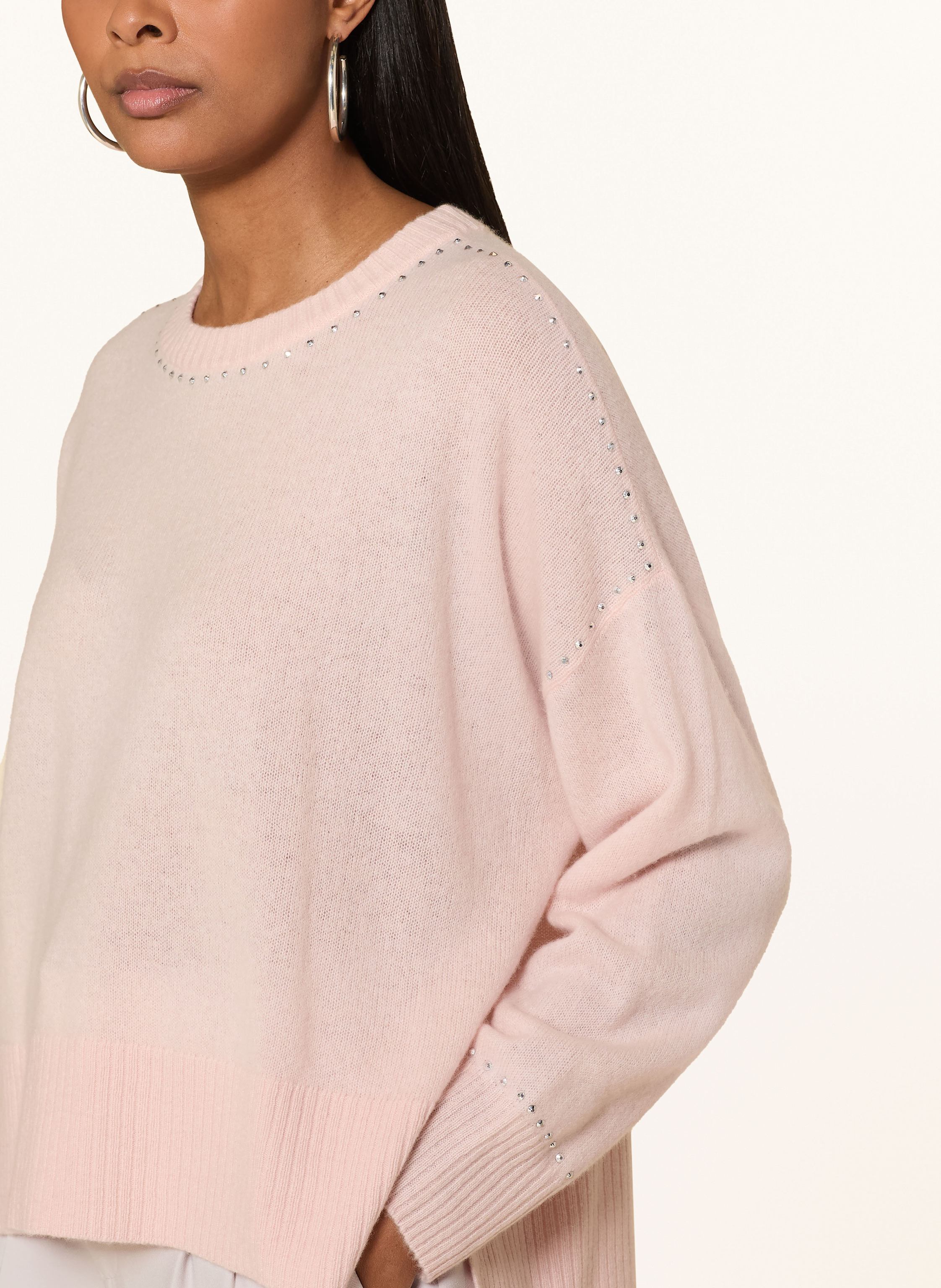 Thumbnail - Joseph Ribkoff Cashmere-Pullover Mit Schmucksteinen rosa