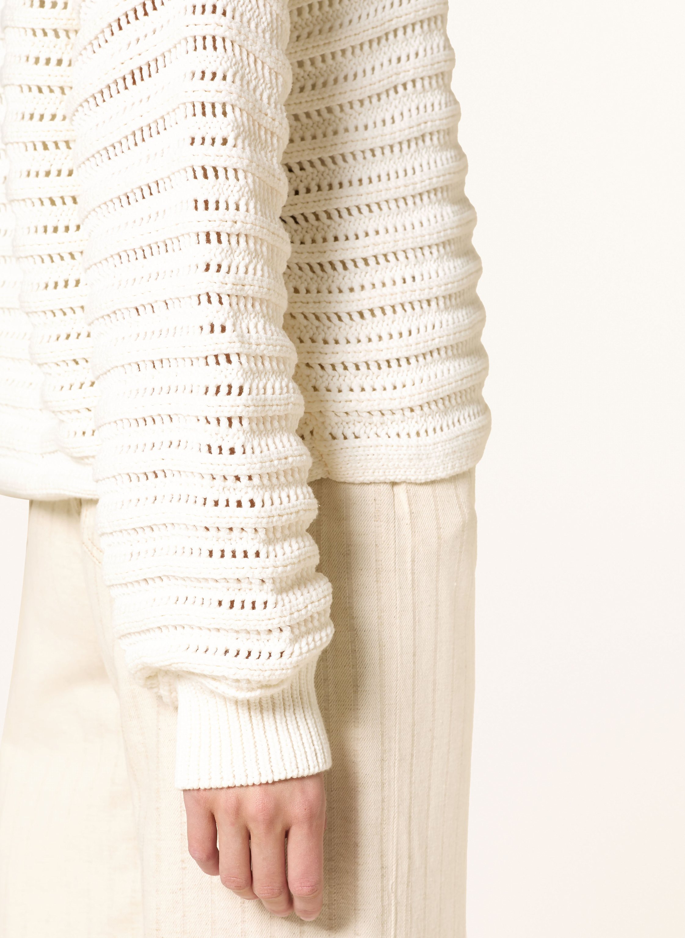 Thumbnail - Comma Cropped-Pullover beige