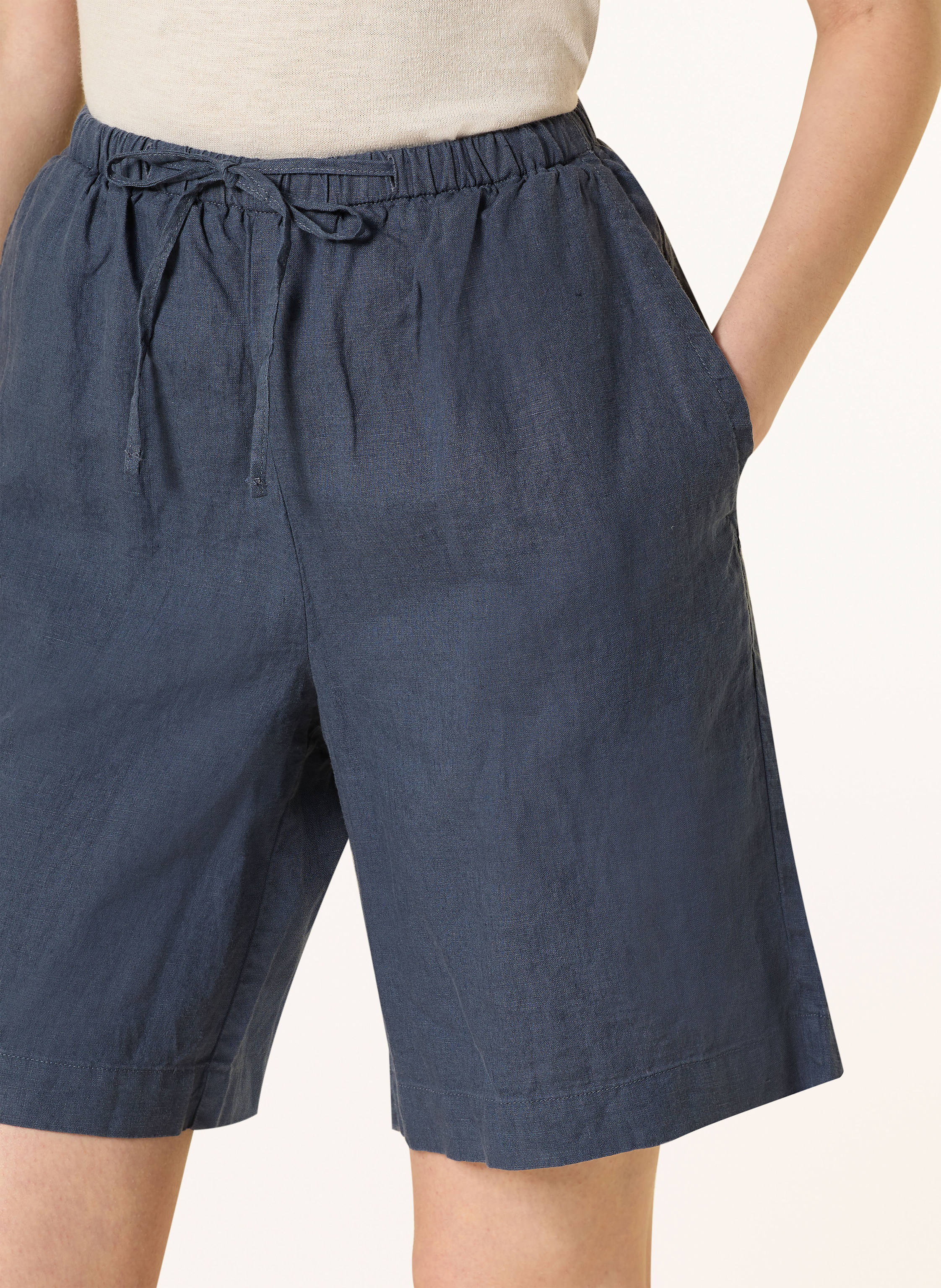 Thumbnail - Marc O'polo Leinenshorts blau