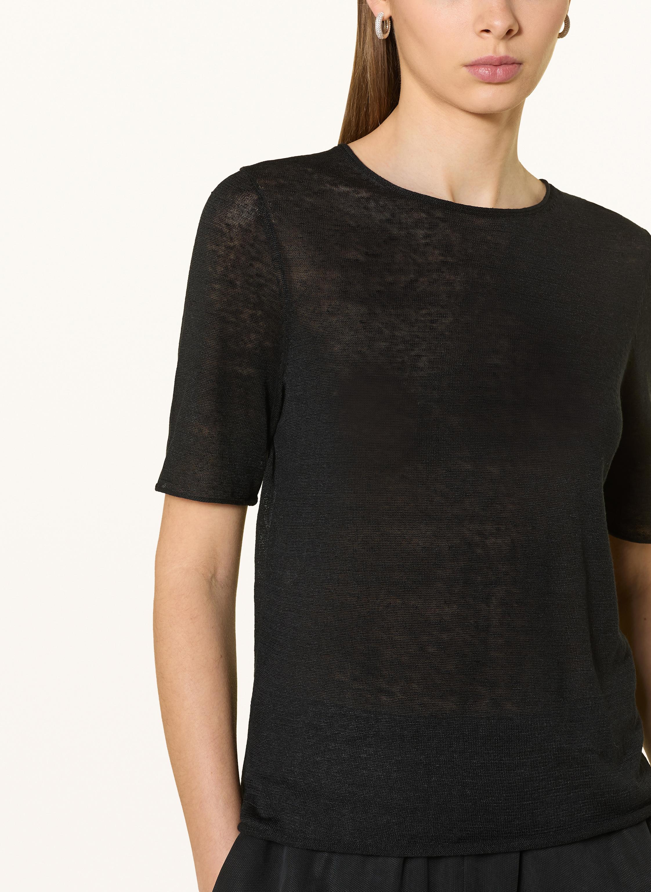 Thumbnail - Marc O'polo Strickshirt Aus Leinen schwarz
