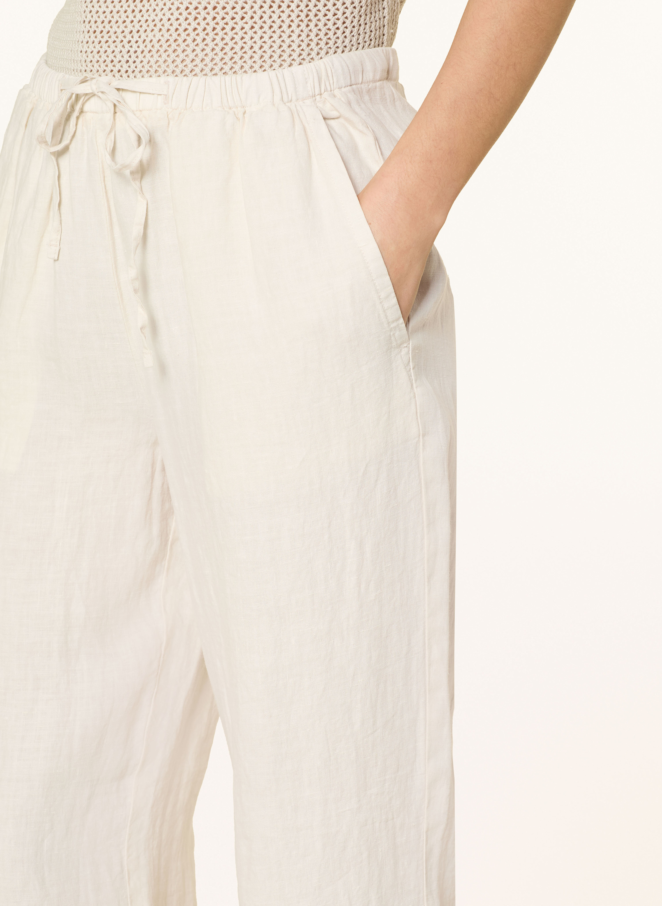 Thumbnail - Marc O'polo Leinenhose weiss