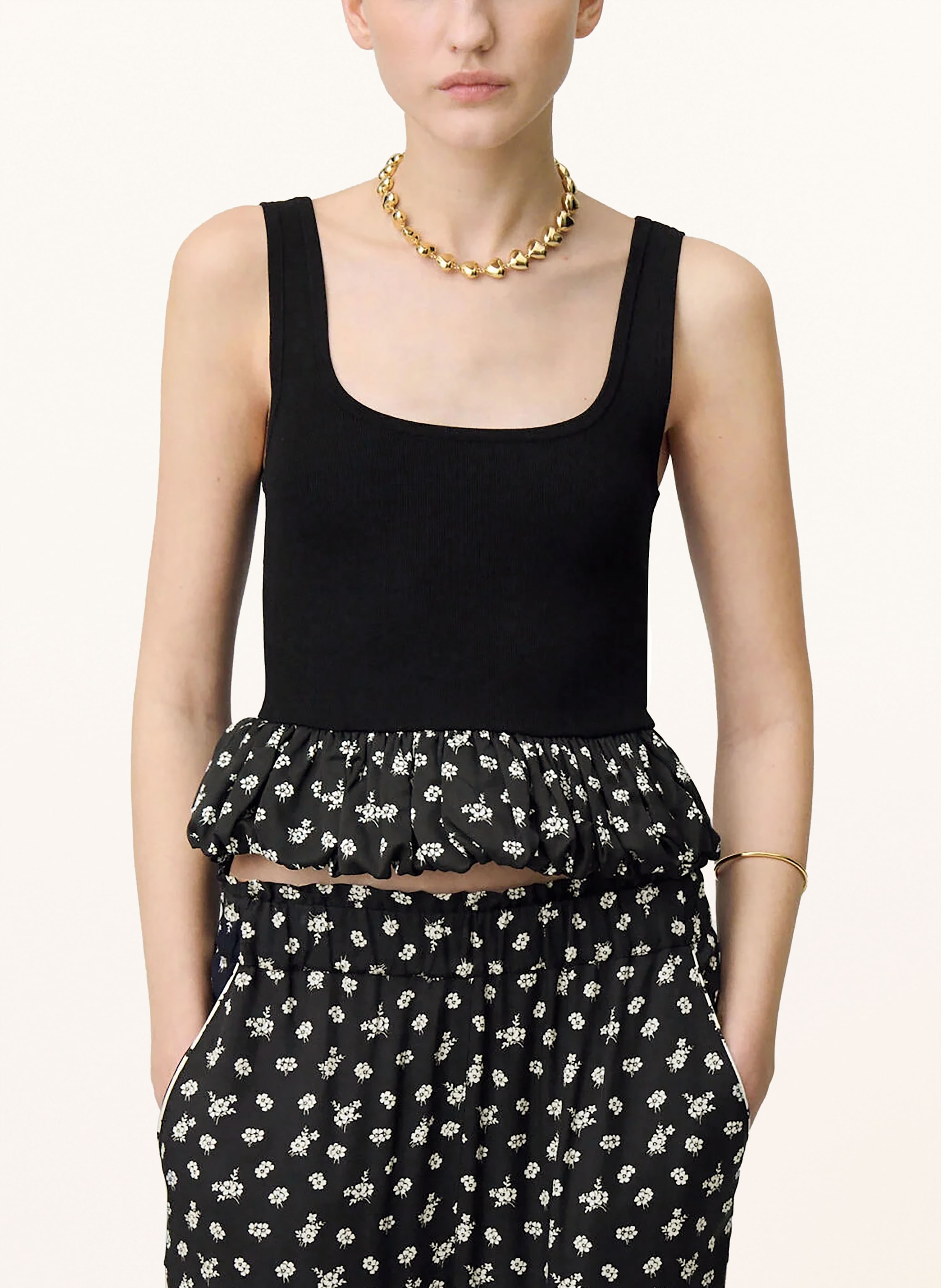 Thumbnail - Claudie Pierlot Cropped-Top schwarz