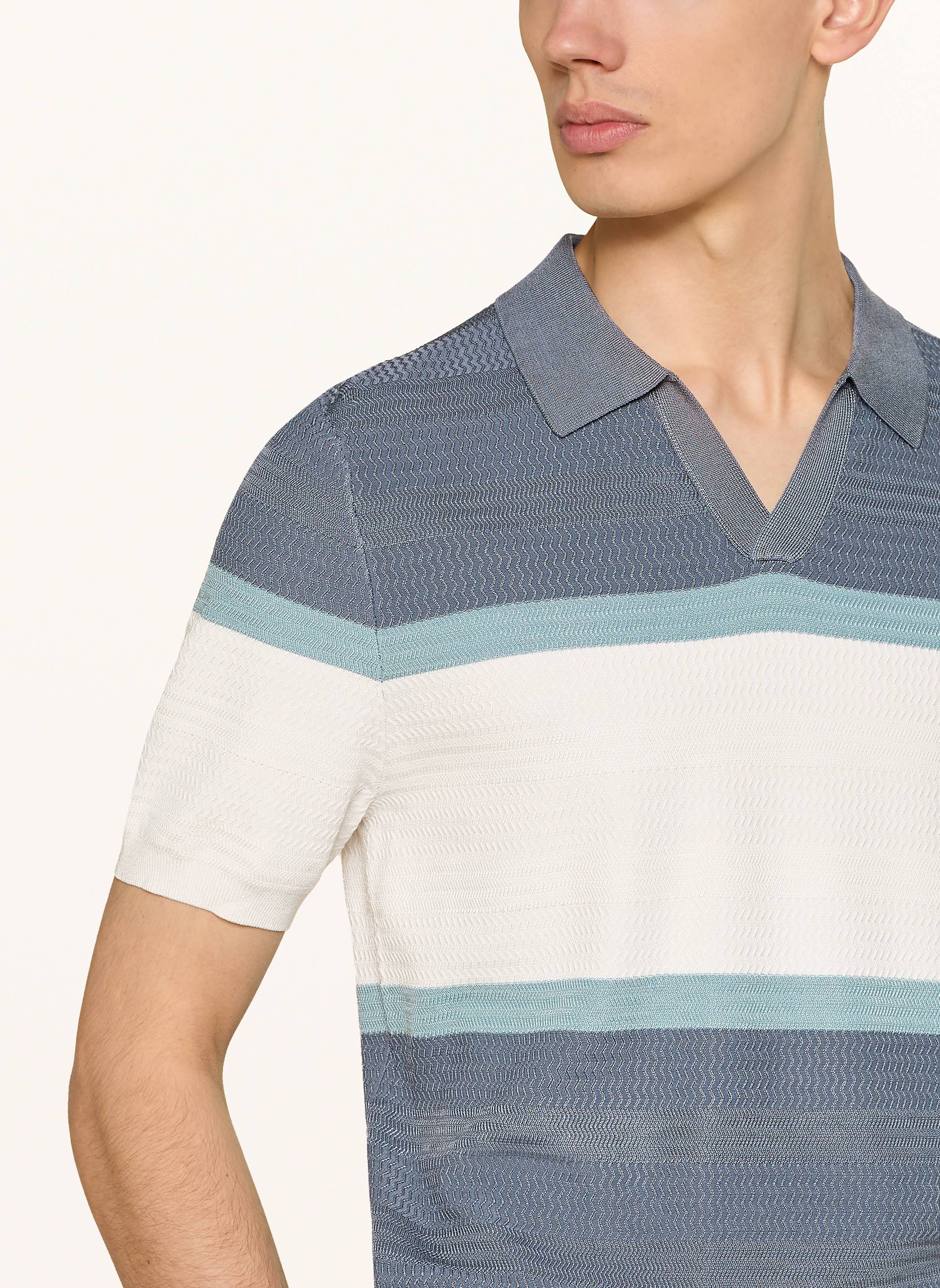 Thumbnail - Reiss Strick-Poloshirt Jefferson blau