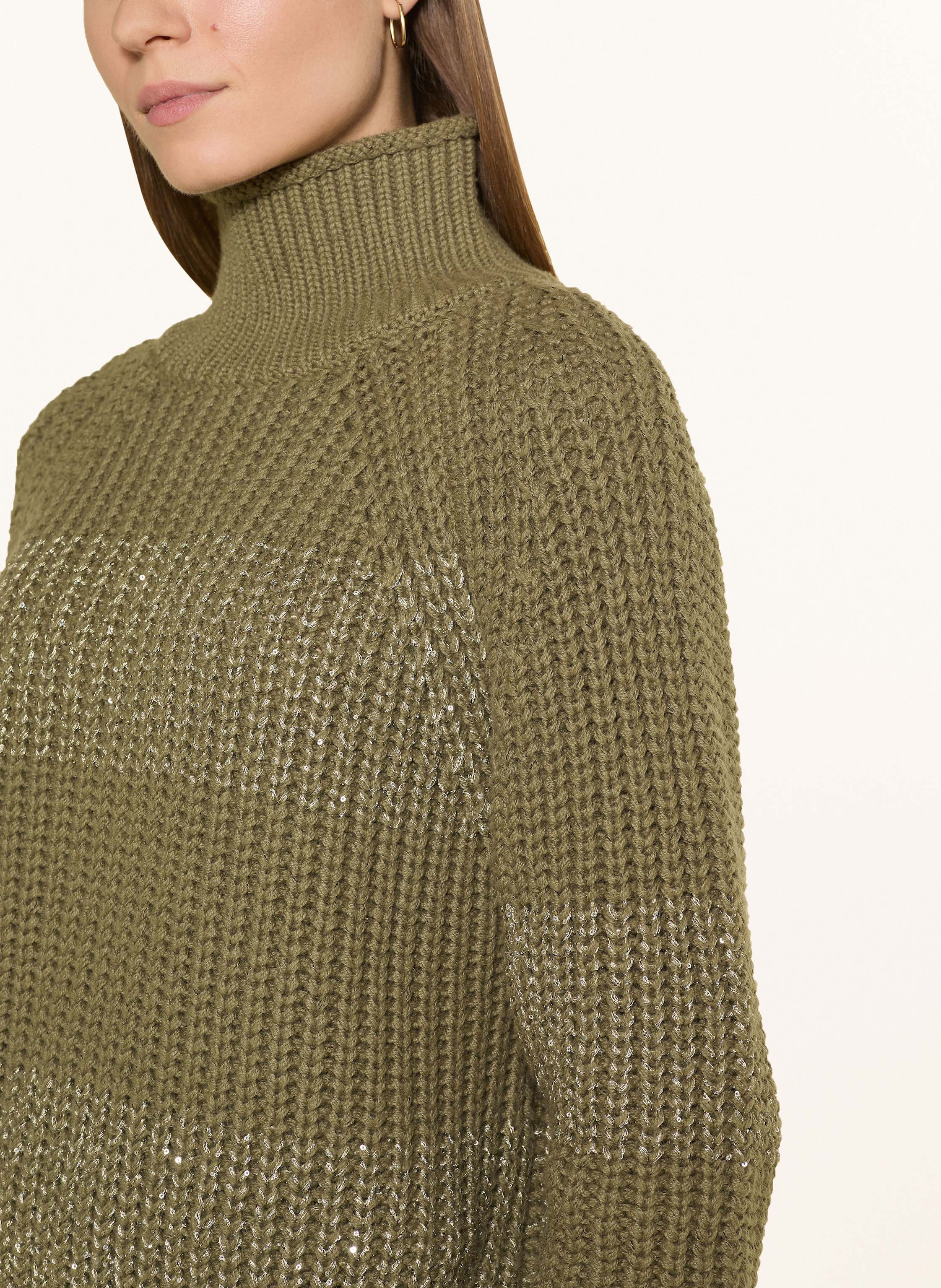 Thumbnail - Marc Aurel Pullover Mit Pailletten gruen