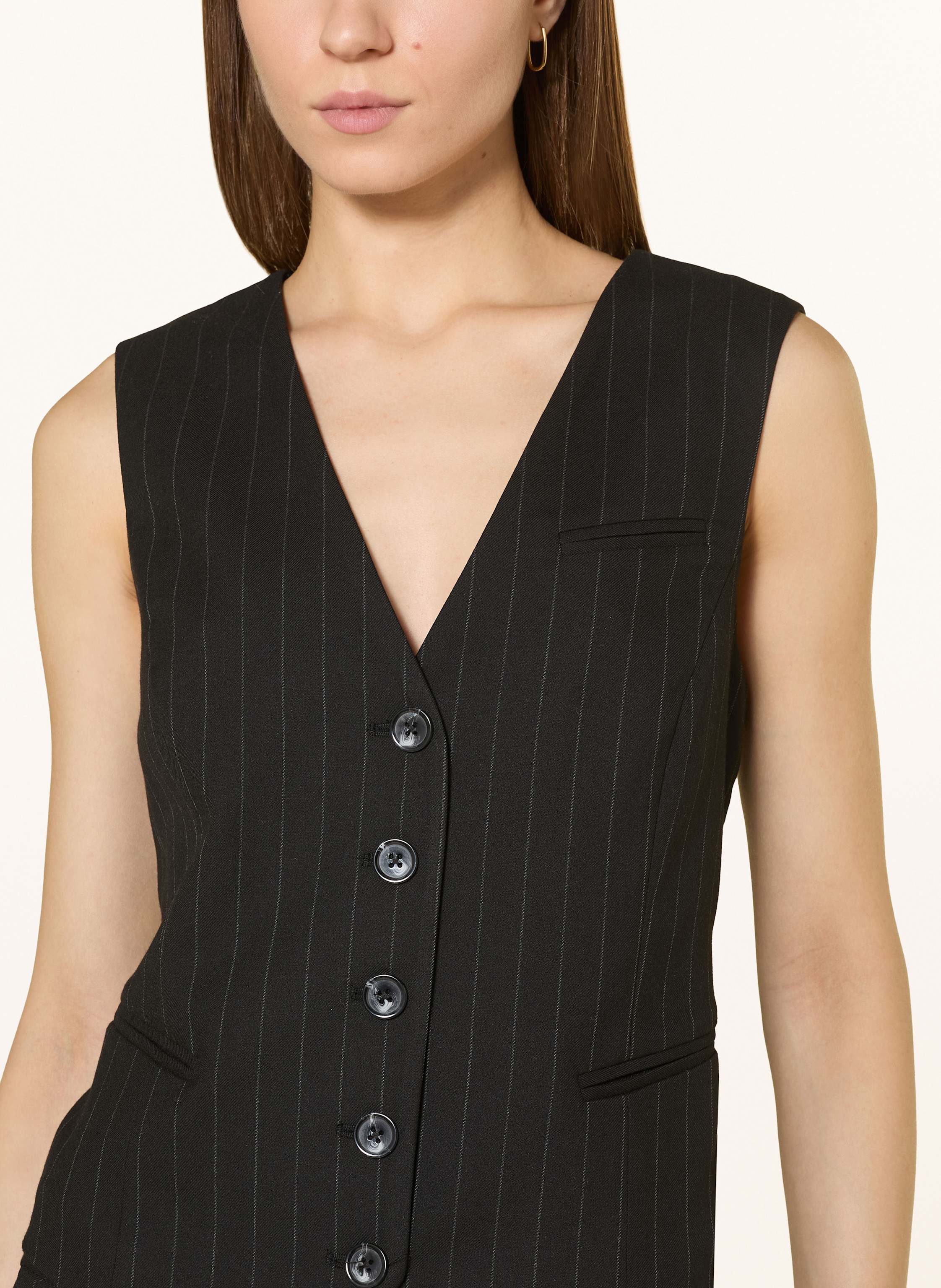 Thumbnail - Marc Aurel Blazerweste schwarz