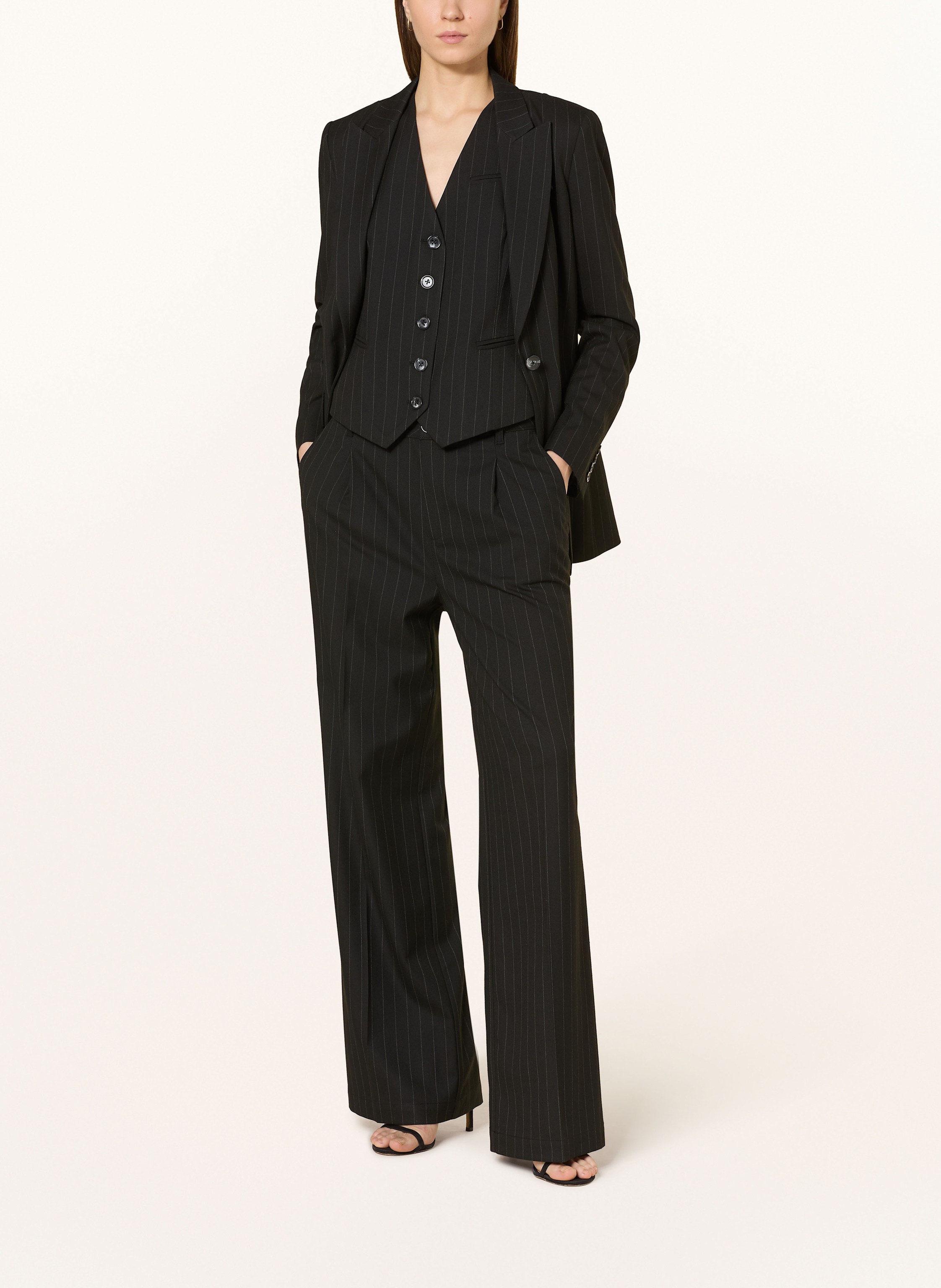 Thumbnail - Marc Aurel Blazerweste schwarz