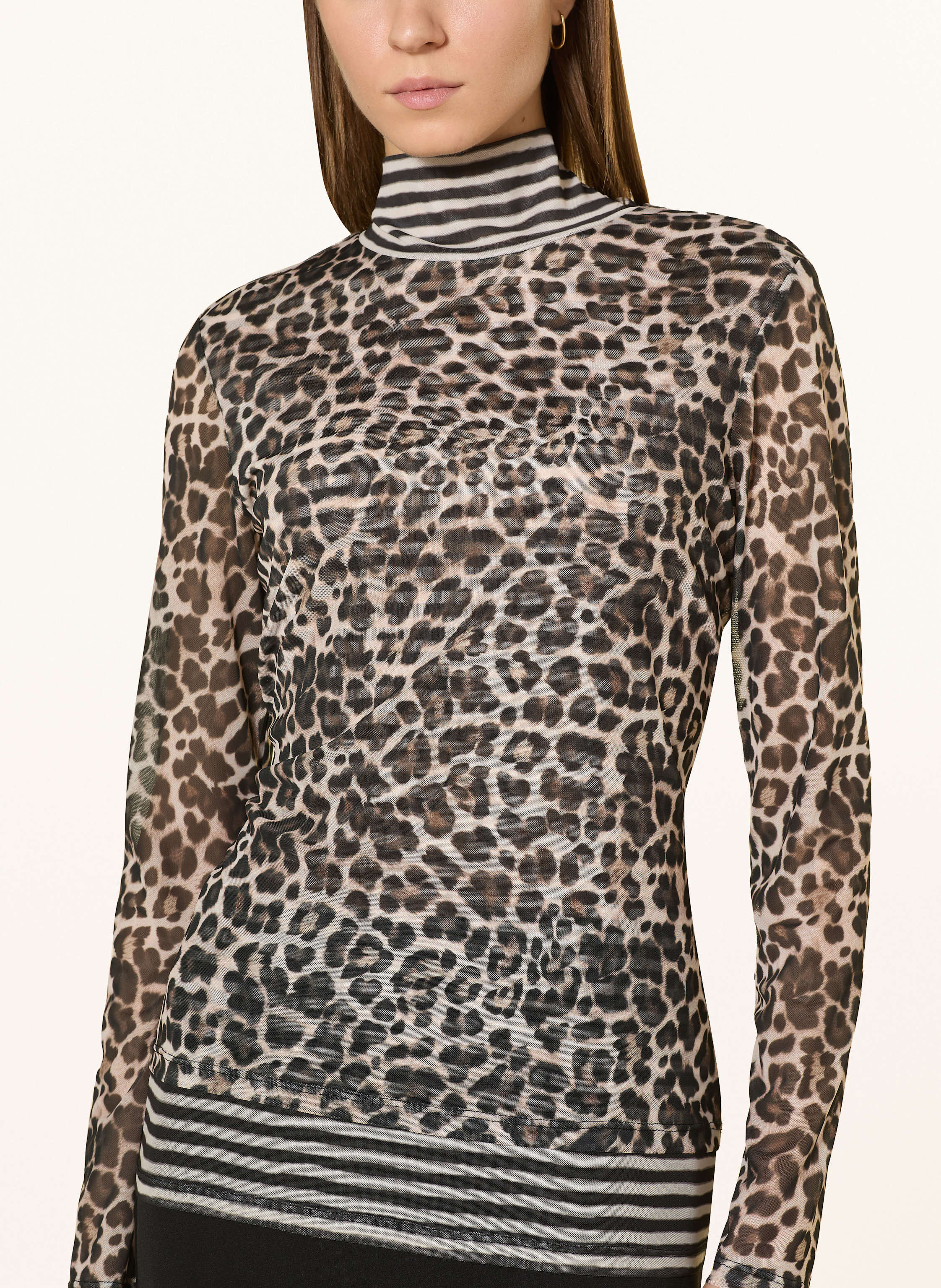 Thumbnail - Marc Aurel Longsleeve Aus Mesh beige