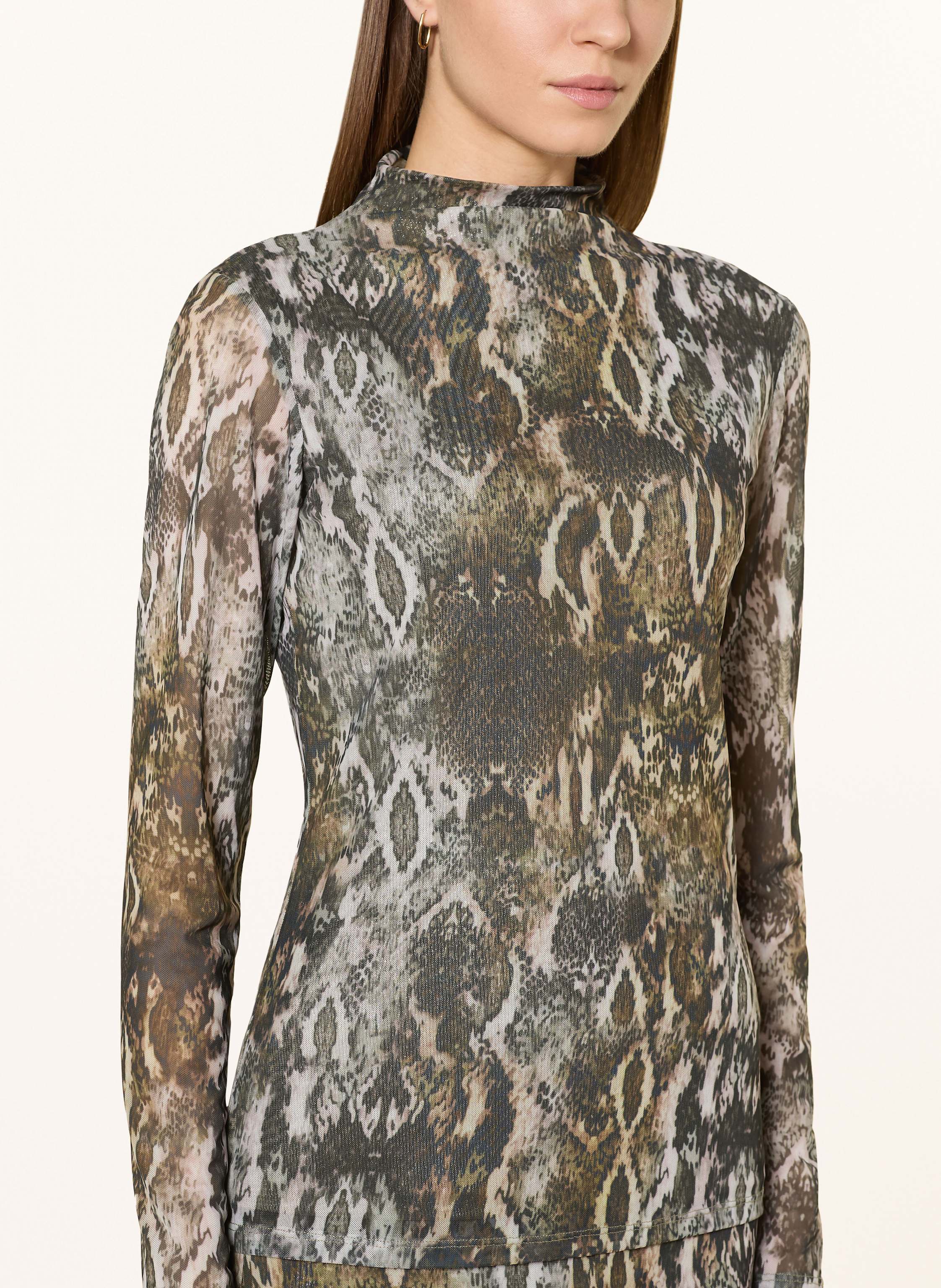 Thumbnail - Marc Aurel Longsleeve Aus Mesh gruen