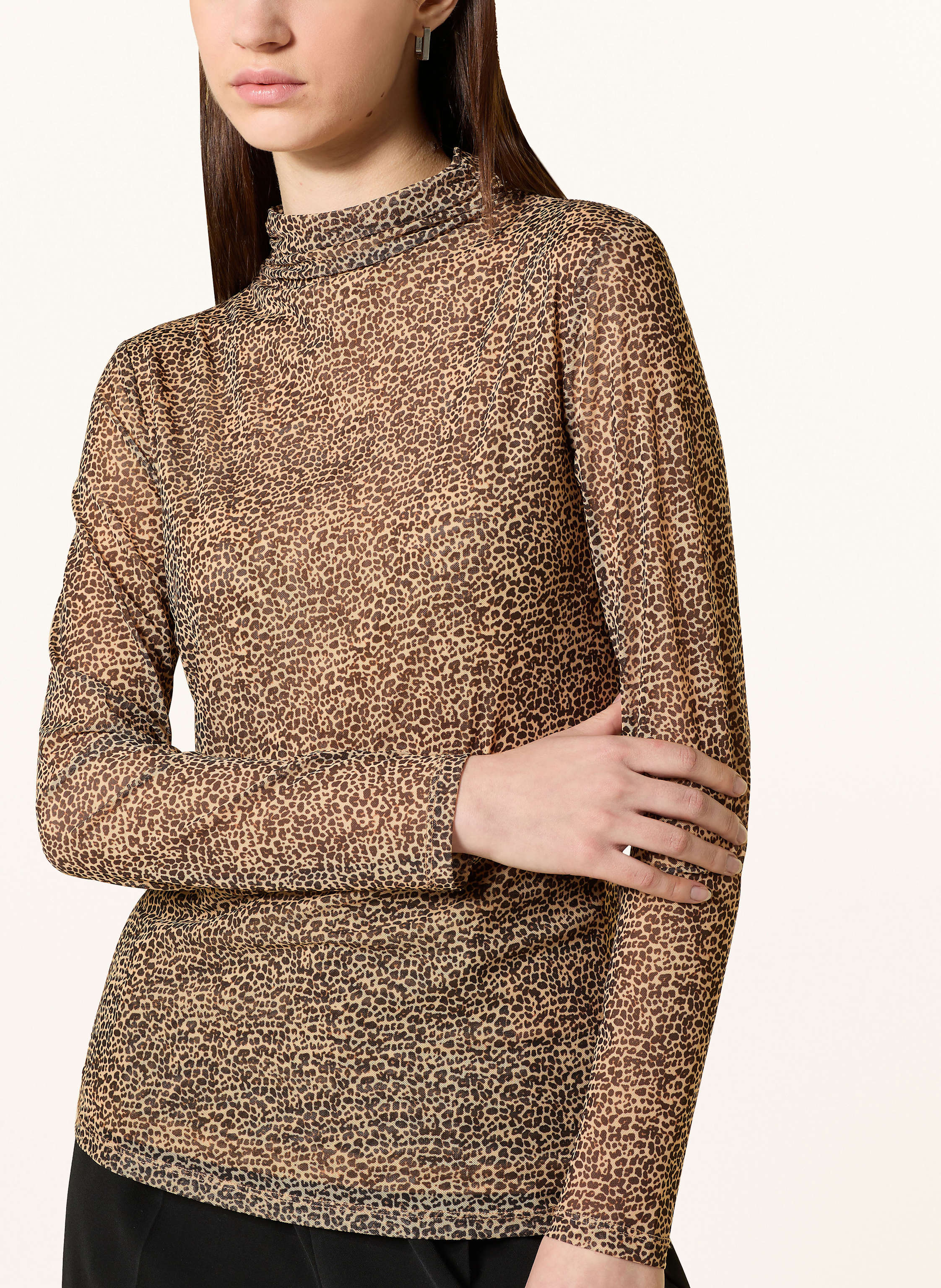 Thumbnail - Marc Aurel Longsleeve Aus Mesh braun