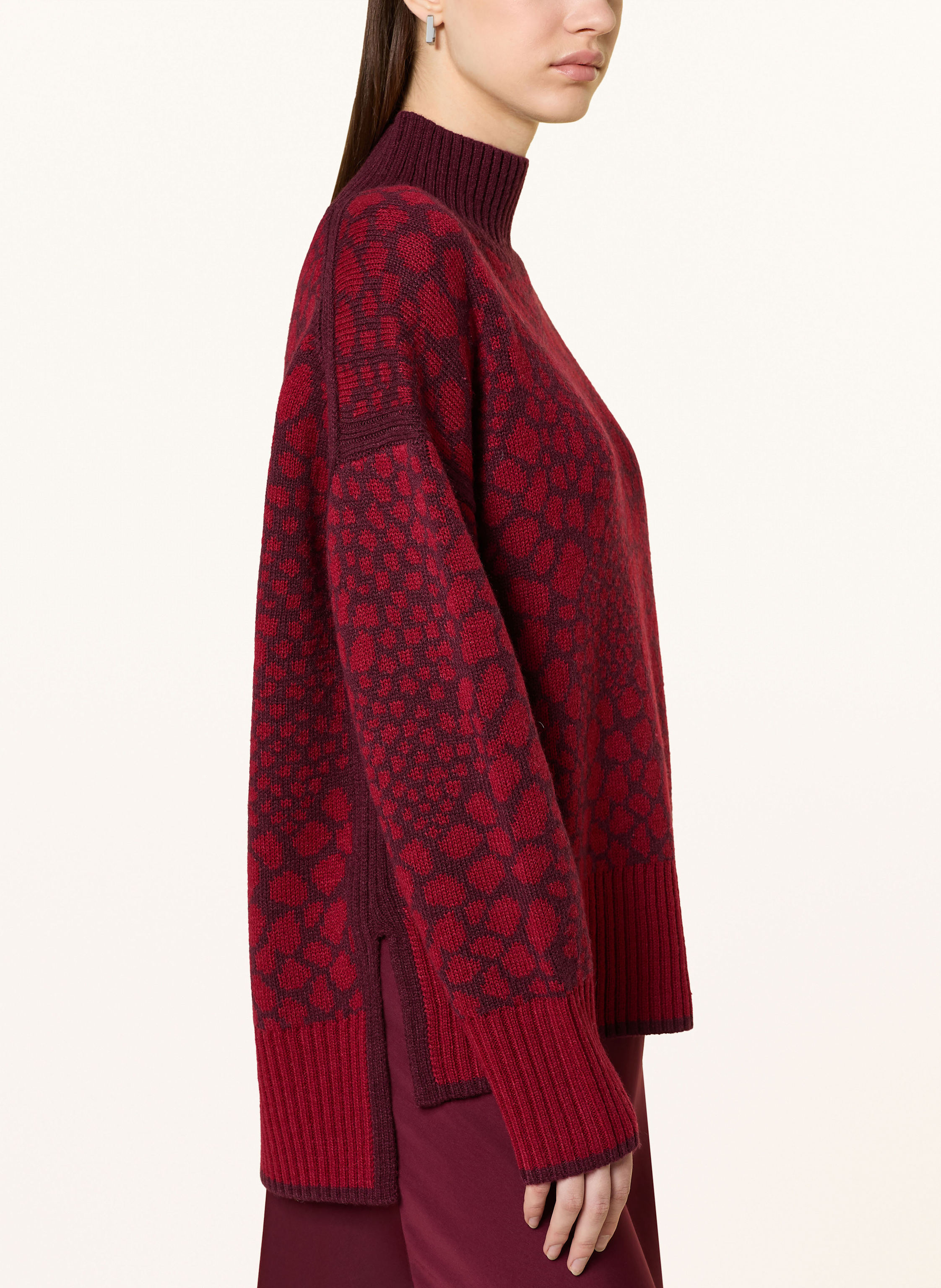 Thumbnail - Marc Aurel Jacquard-Pullover rot
