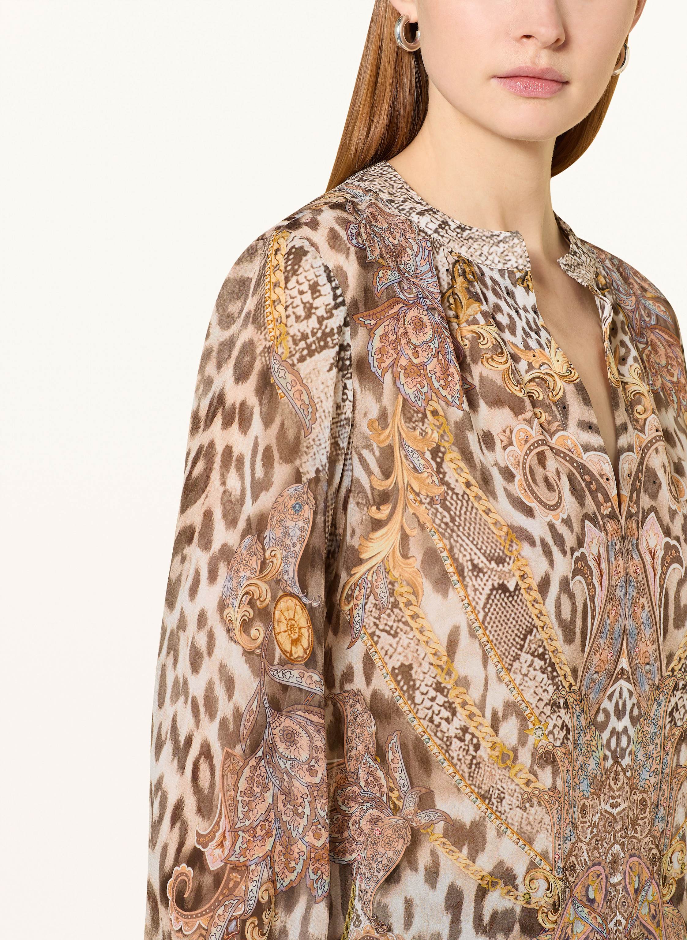 Thumbnail - Princess Goes Hollywood Seidenbluse Mit Schmucksteinen braun