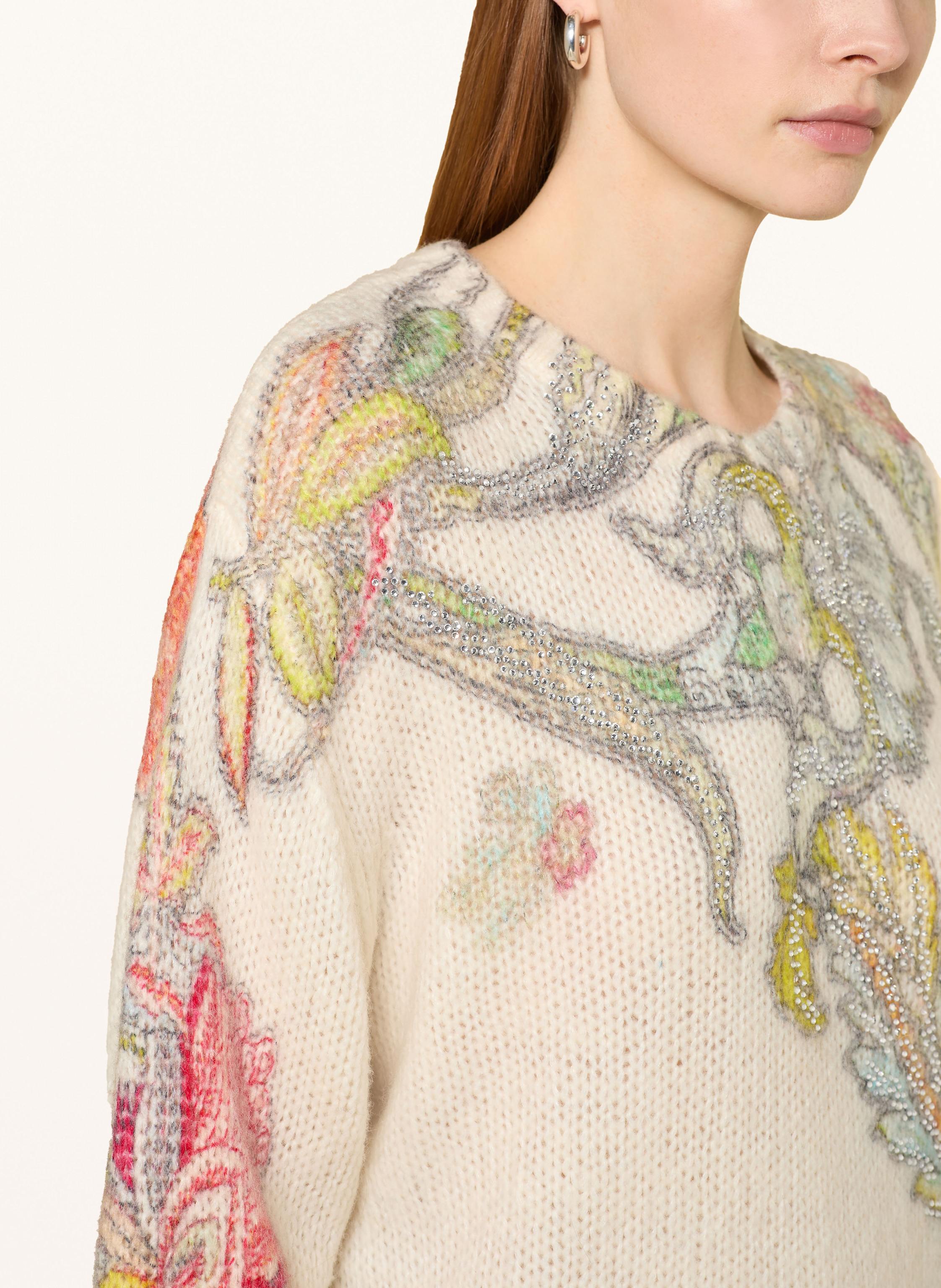 Thumbnail - Princess Goes Hollywood Pullover Mit Schmucksteinen weiss