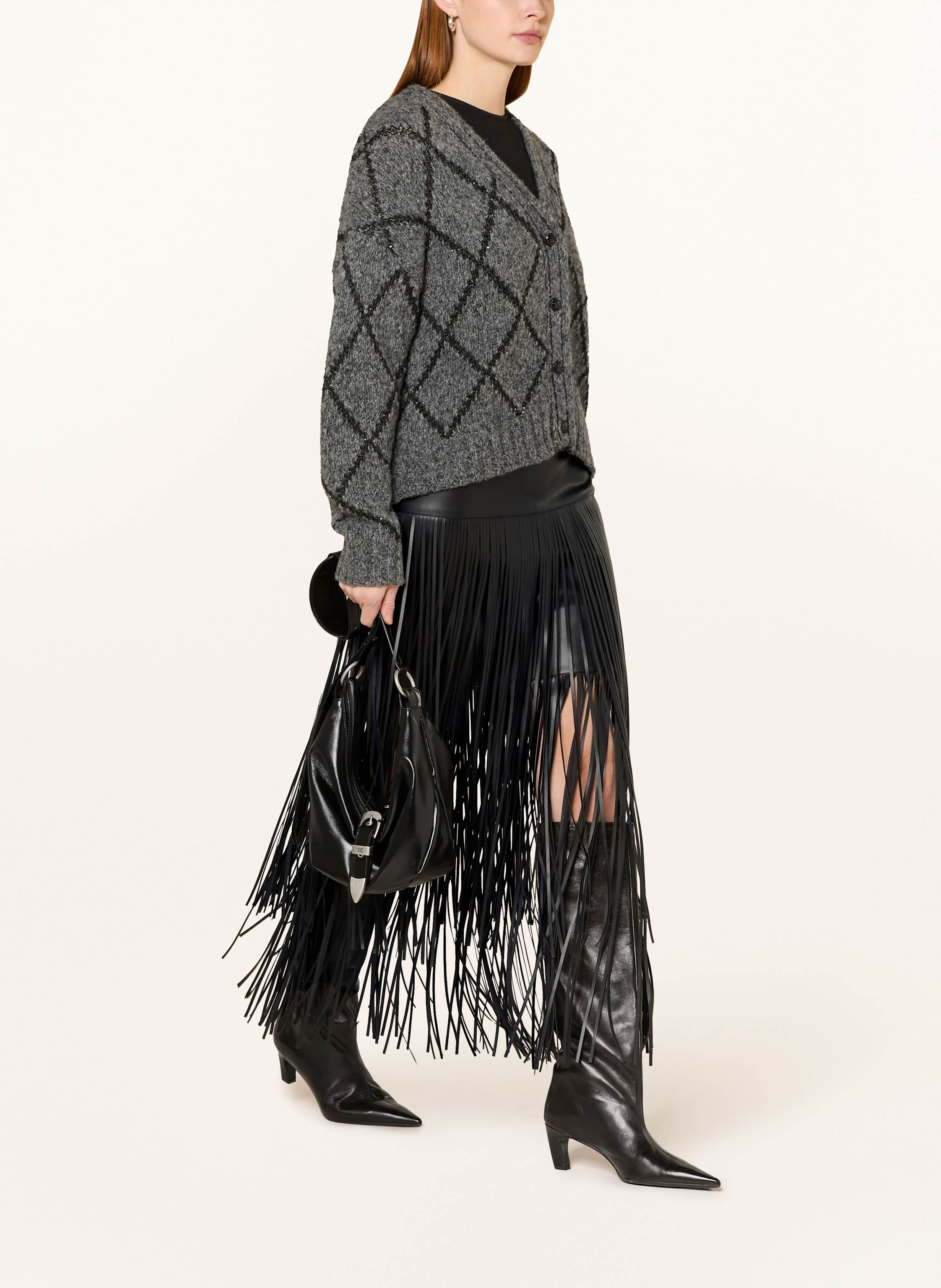 Thumbnail - Princess Goes Hollywood Rock In Lederoptik schwarz