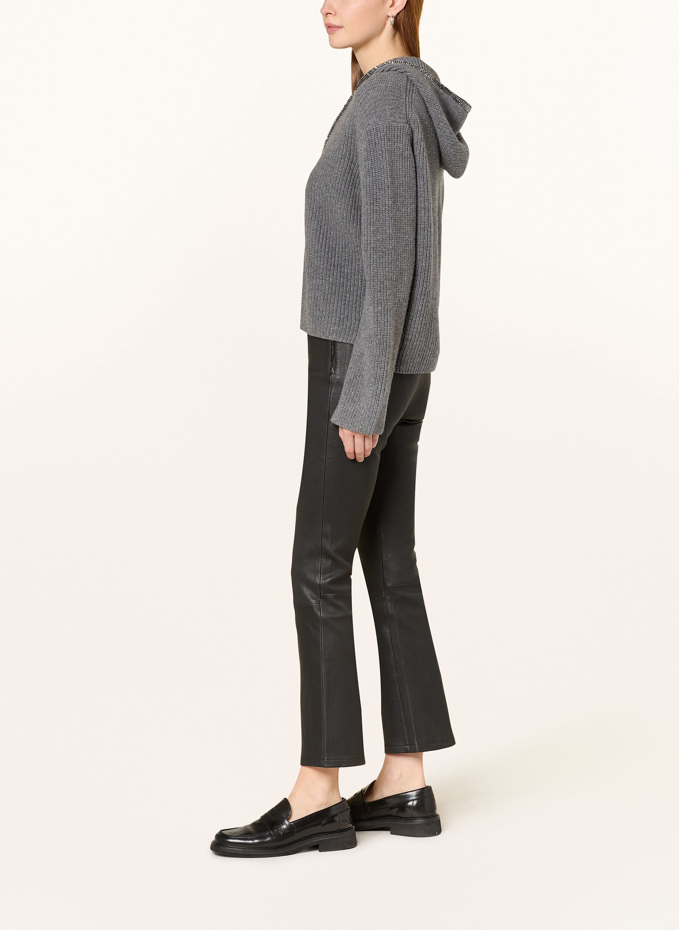 Thumbnail - Princess Goes Hollywood Pullover Mit Cashmere Und Schmucksteinen grau