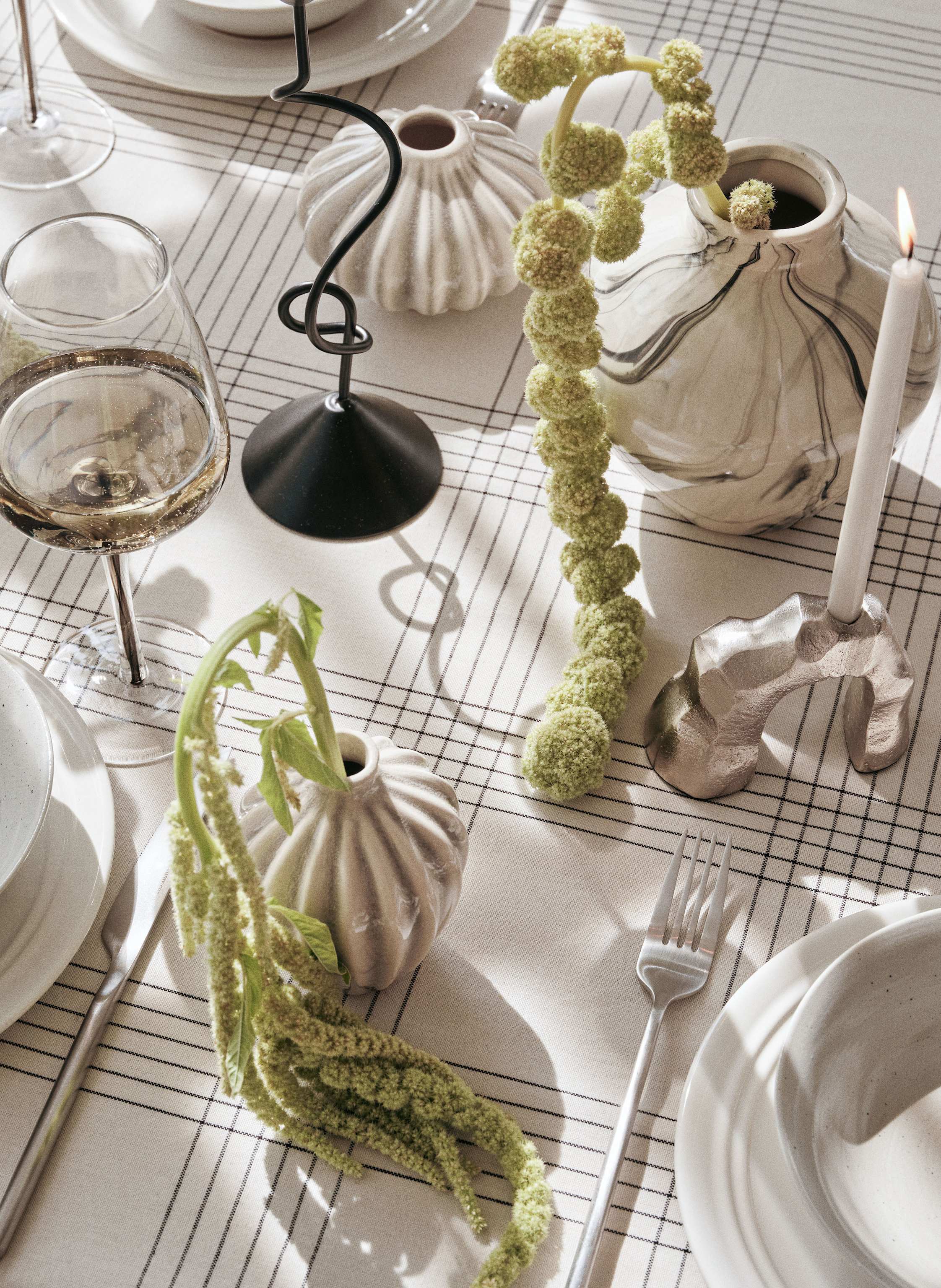 Thumbnail - Broste Copenhagen Tischdecke Alice schwarz