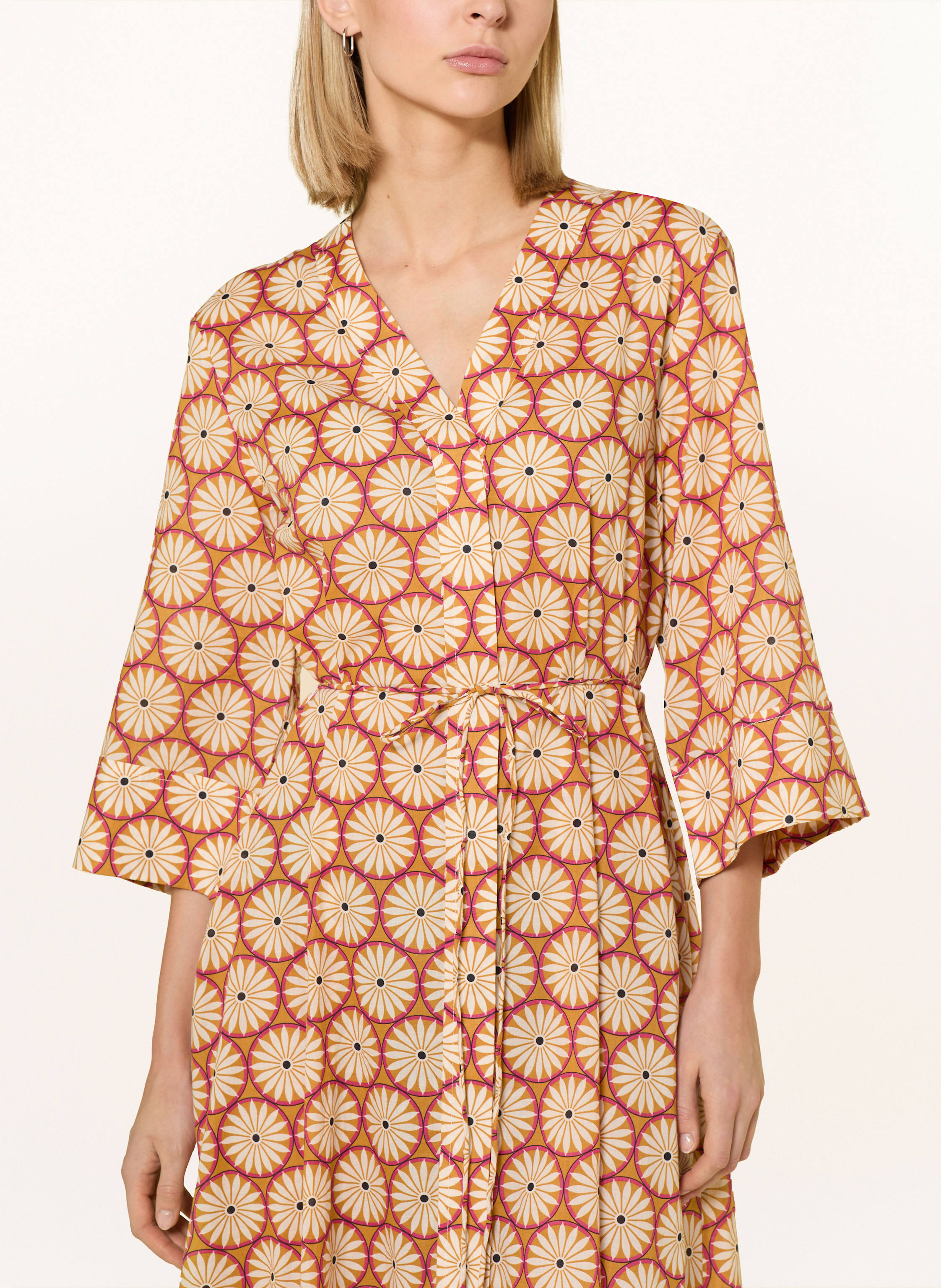 Thumbnail - Marc O'polo Hemdblusenkleid Mit 3/4-Arm orange
