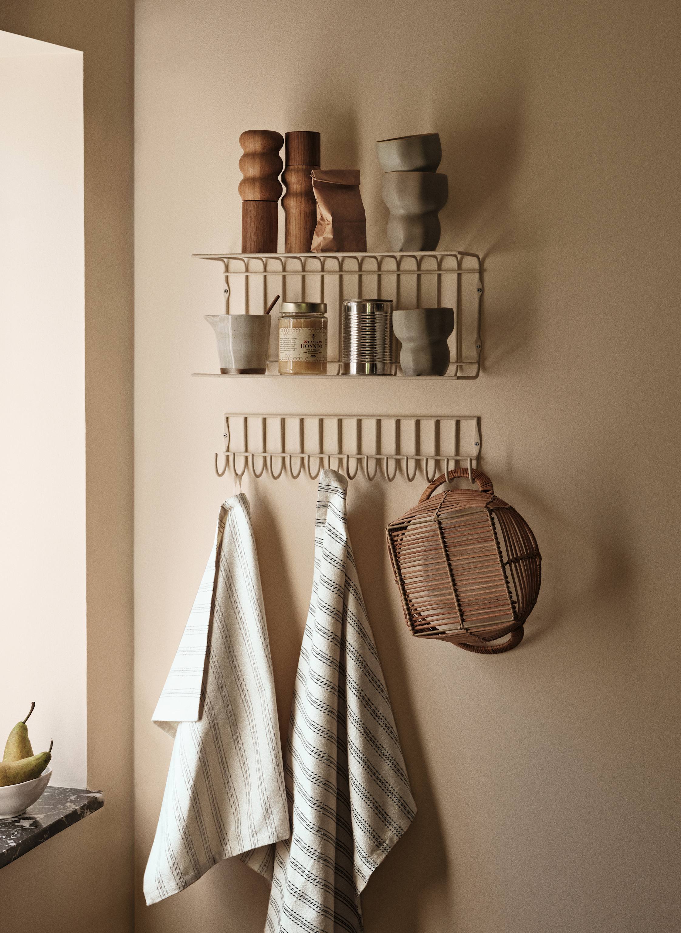 Thumbnail - Broste Copenhagen 2er-Set Geschirrtücher Karl grau