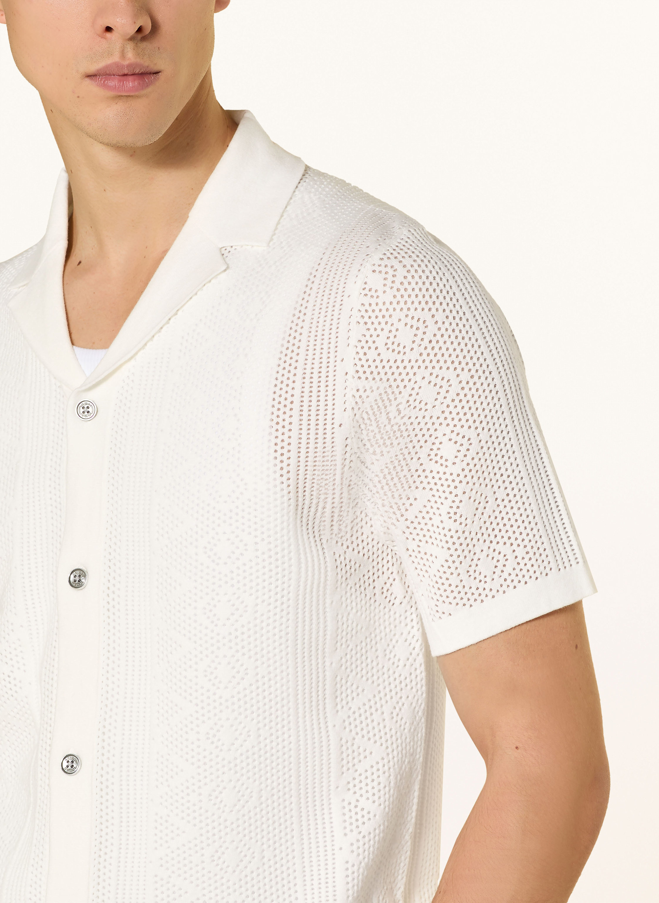 Thumbnail - Reiss Strickhemd Kipling Regular Fit weiss