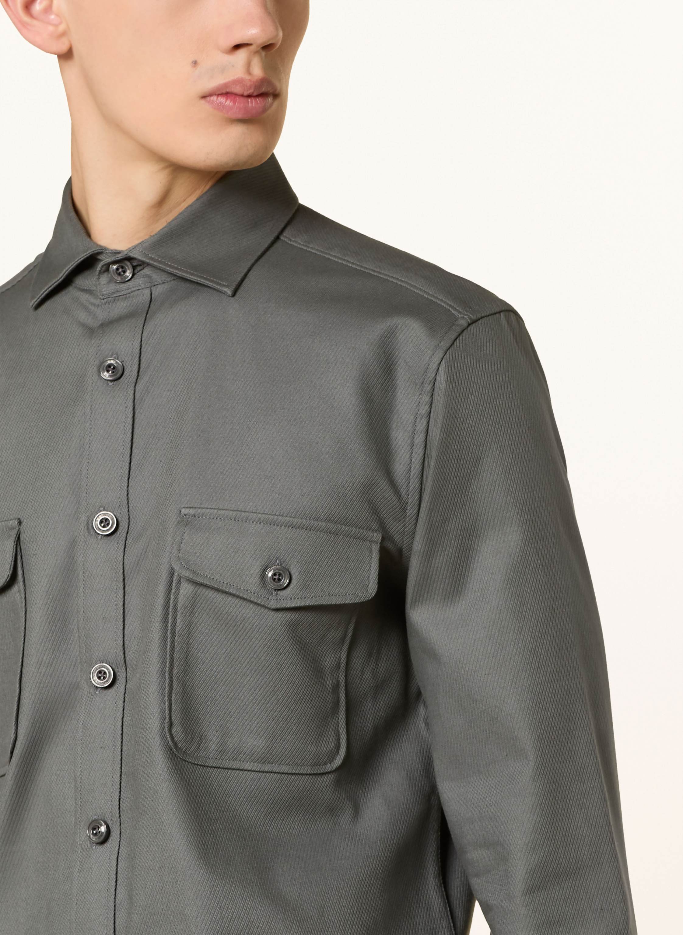 Thumbnail - Reiss Overshirt Whisper gruen