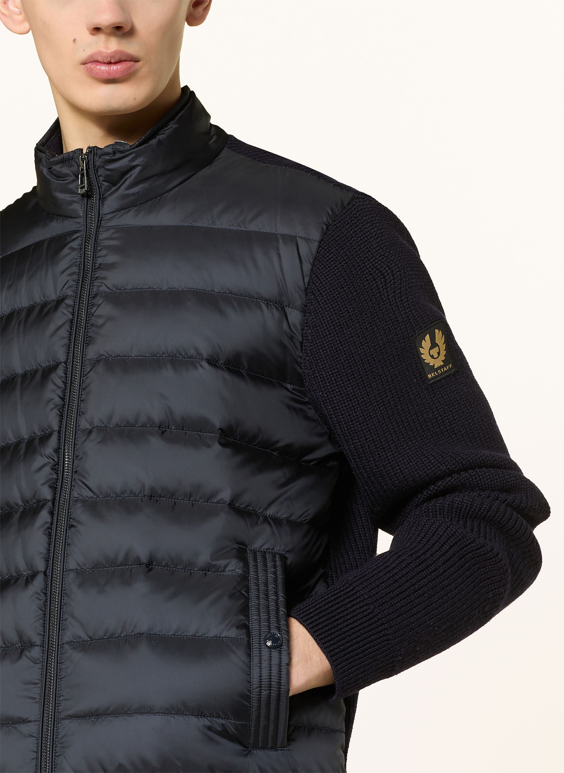 Thumbnail - Belstaff Lightweight-Daunenjacke Circuiteer Im Materialmix blau