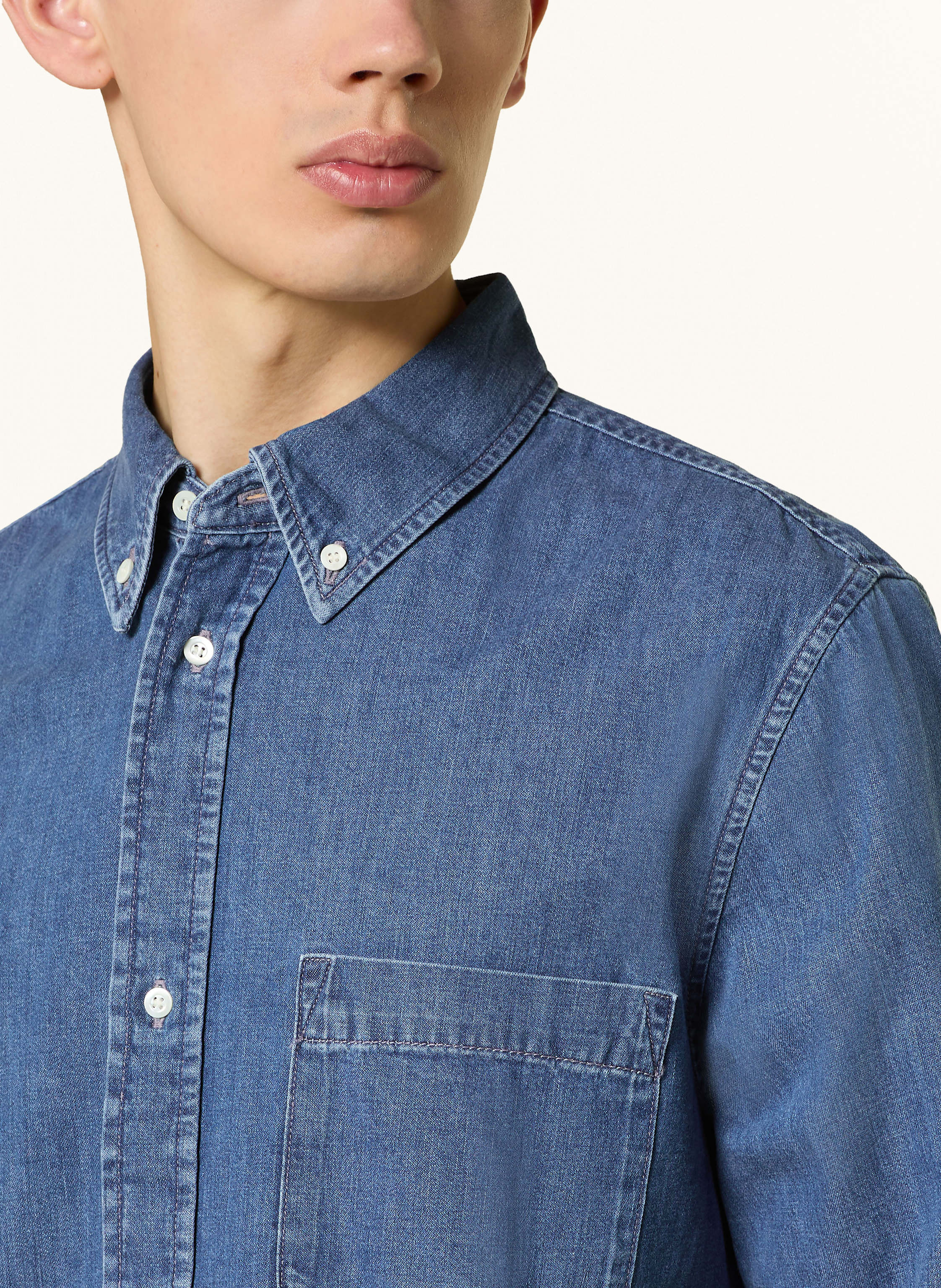 Thumbnail - Cos Jeanshemd Comfort Fit blau