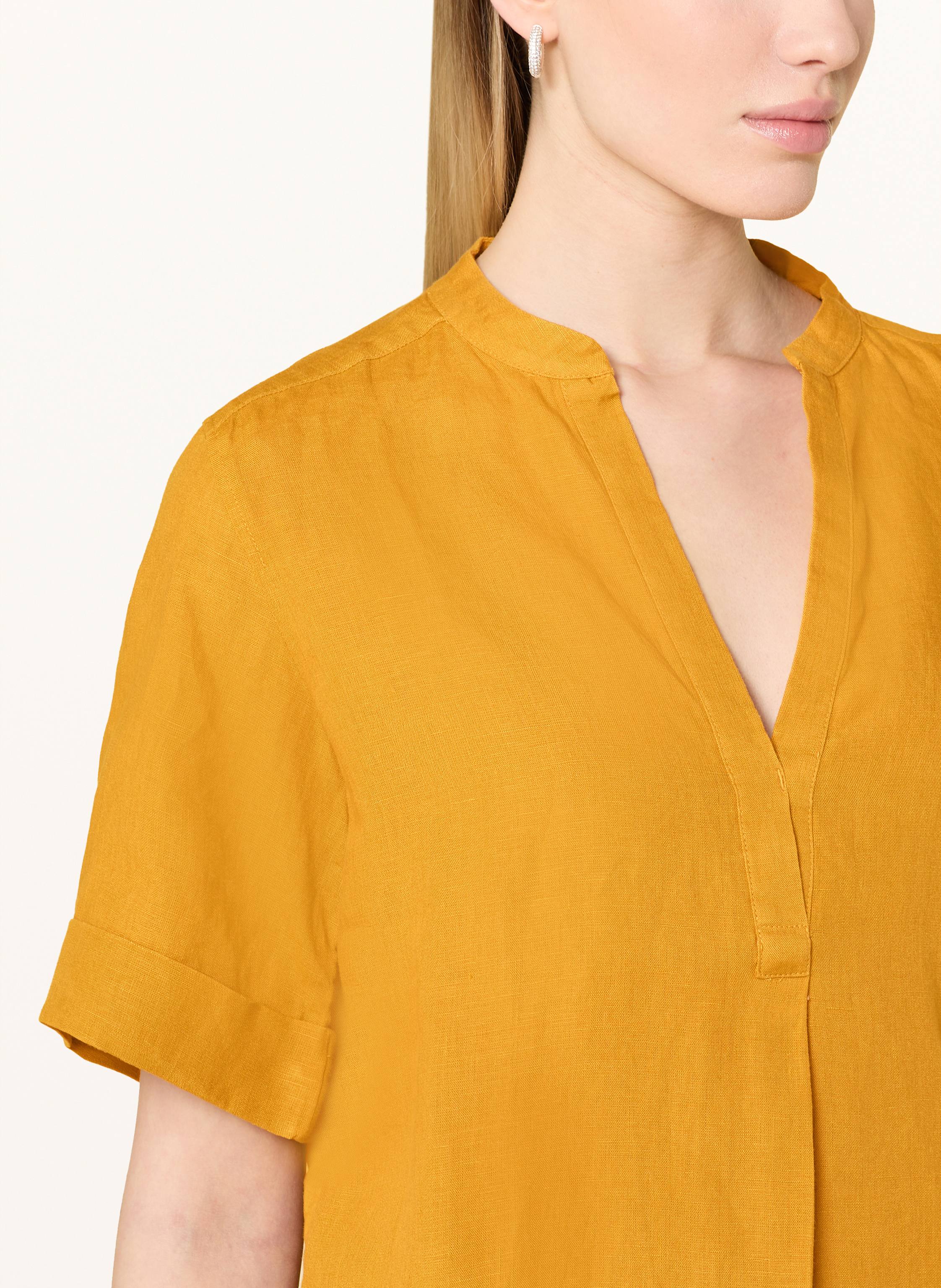 Thumbnail - Marc O'polo Blusenshirt Aus Leinen gelb