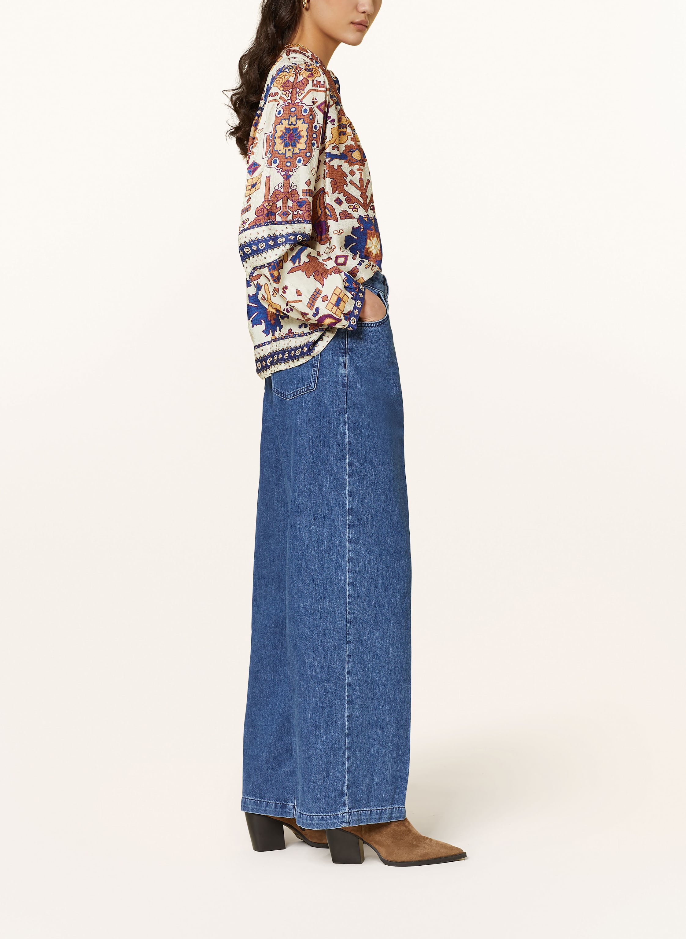 Thumbnail - Ba&Sh Wide Leg Jeans Jean Fona blau