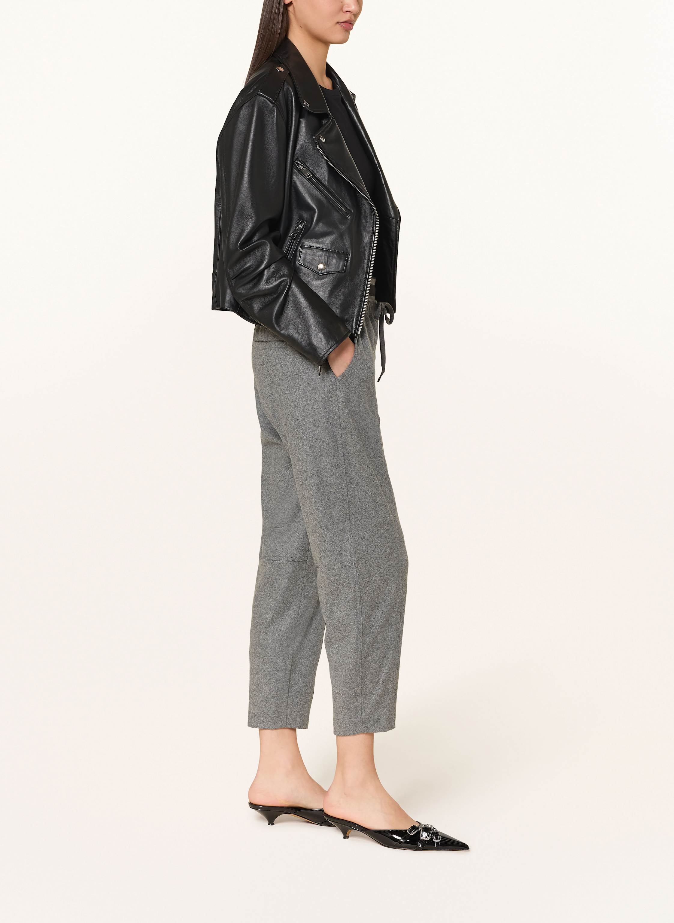 Thumbnail - Cambio Hose Eden Im Jogging-Stil grau