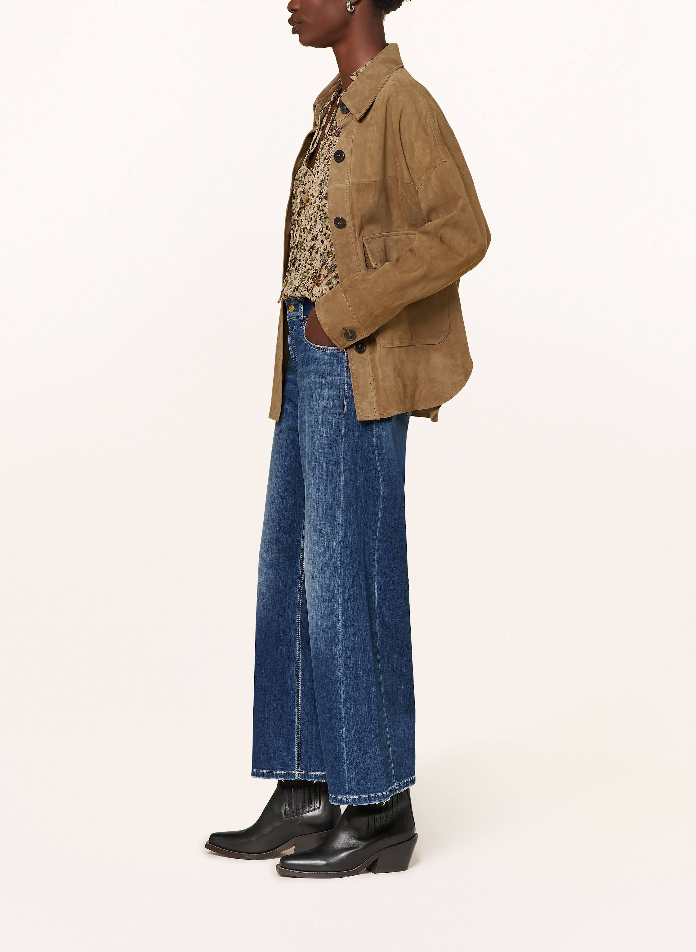 Thumbnail - Cambio Straight Jeans Palazzo blau