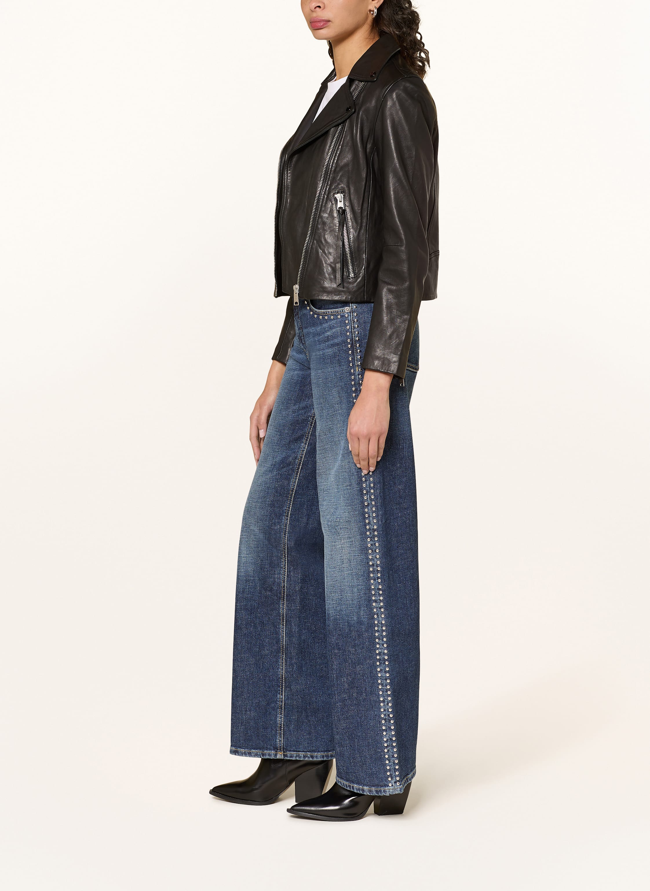 Thumbnail - Cambio Jeans Aimee Mit Nieten blau