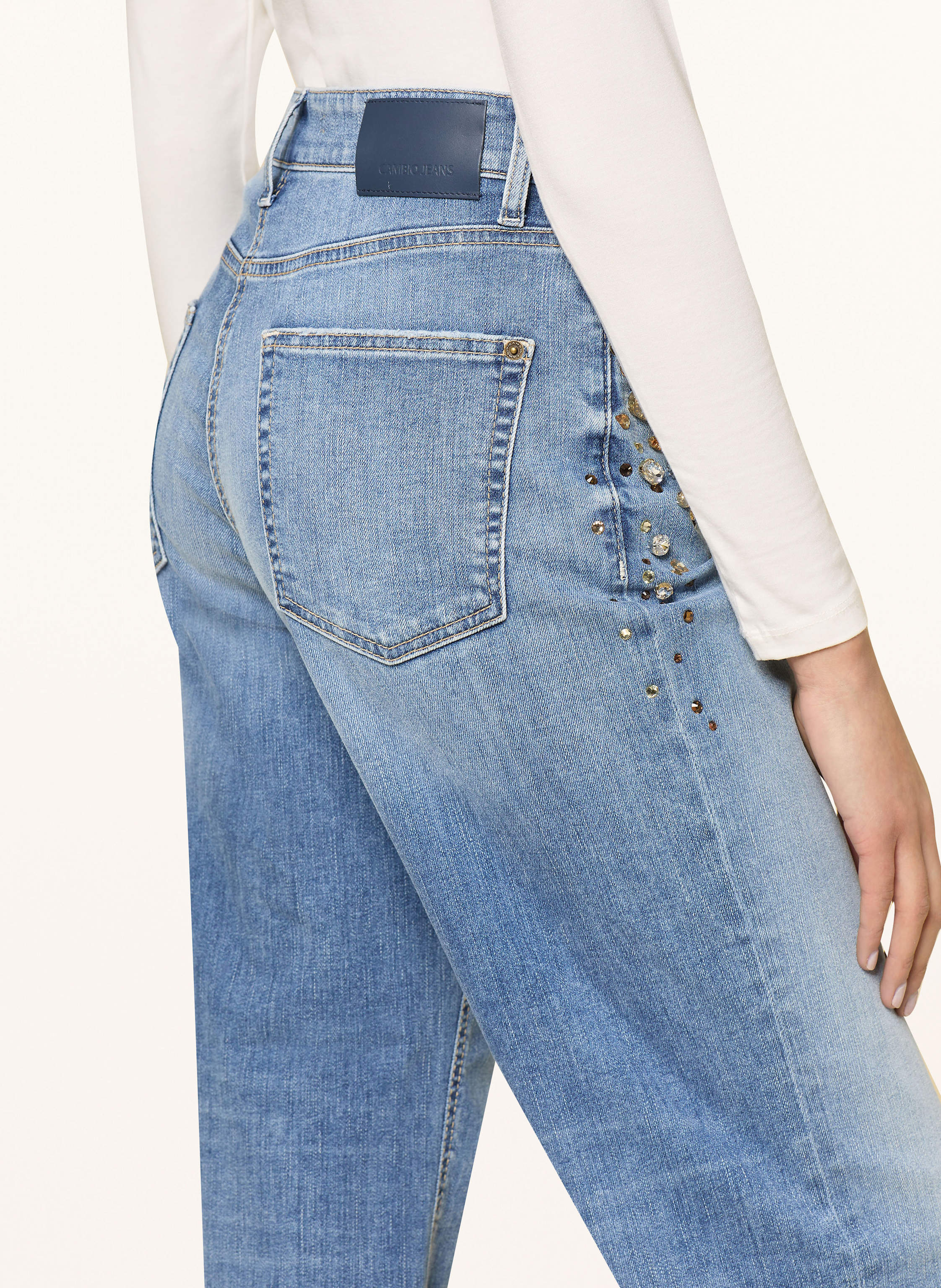 Thumbnail - Cambio Jeans Gini Mit Schmucksteinen blau