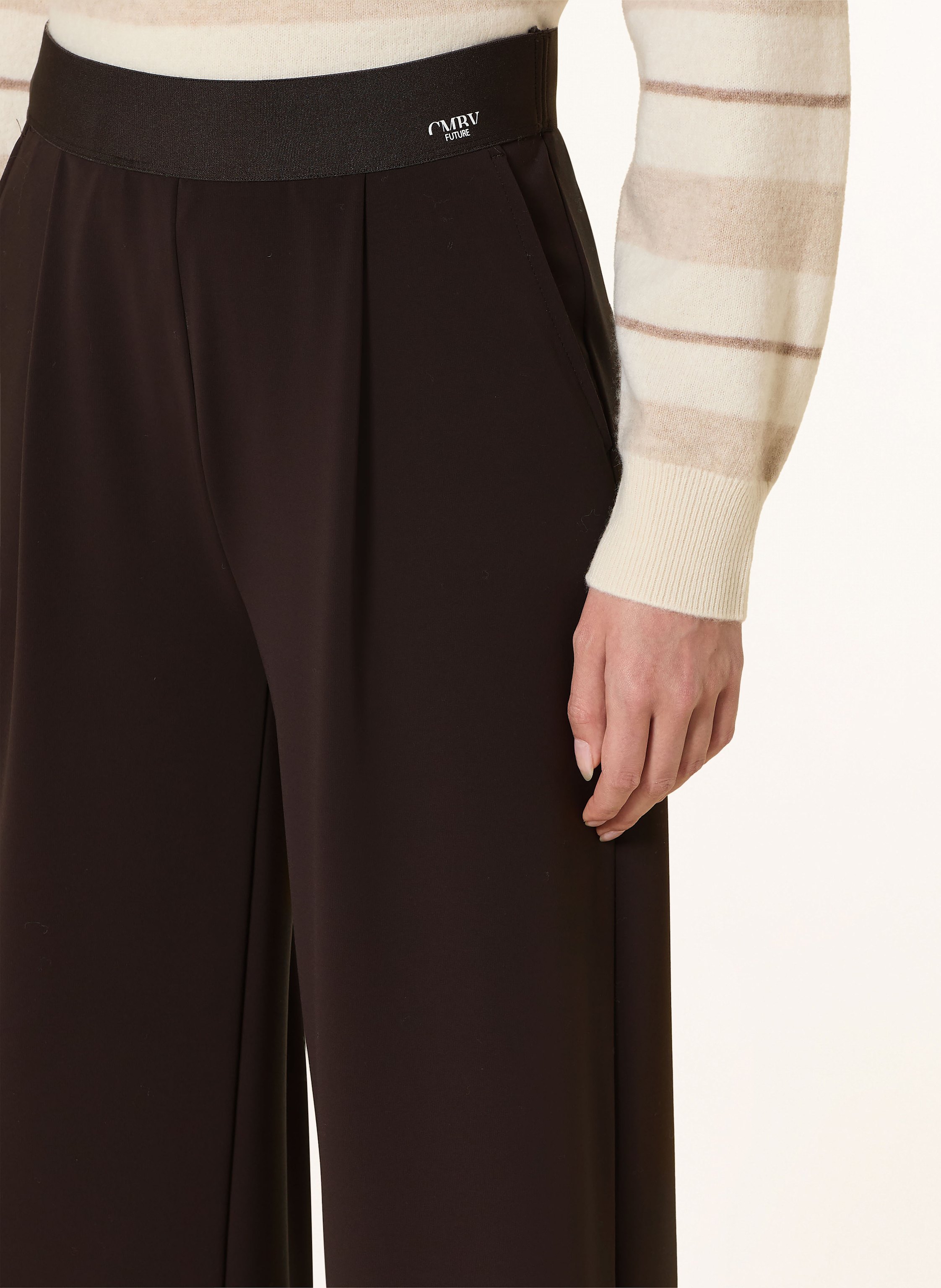 Thumbnail - Cambio Jerseyhose Arina Im Jogging-Stil braun