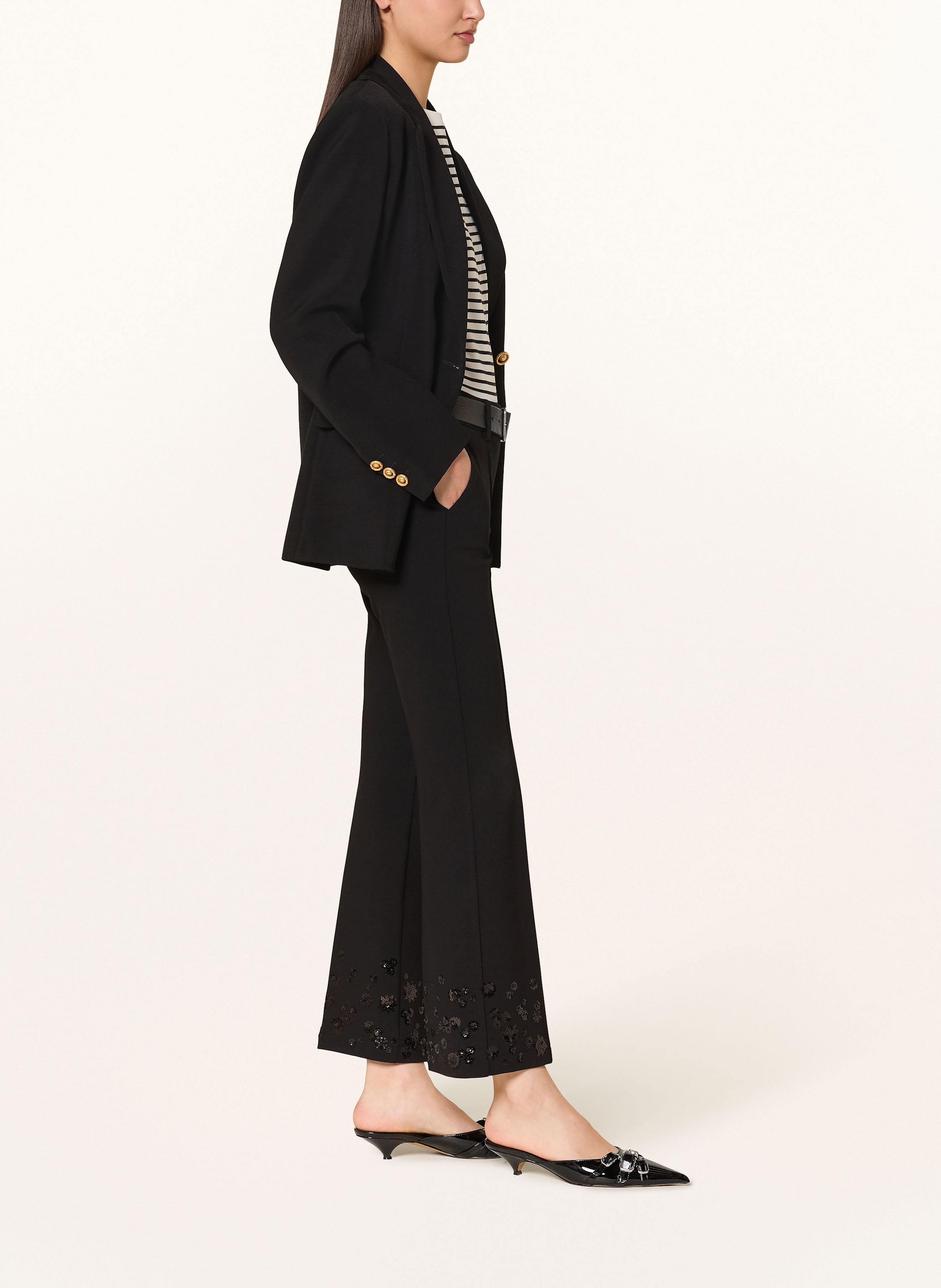 Thumbnail - Cambio Hose Francoise Mit Pailletten schwarz