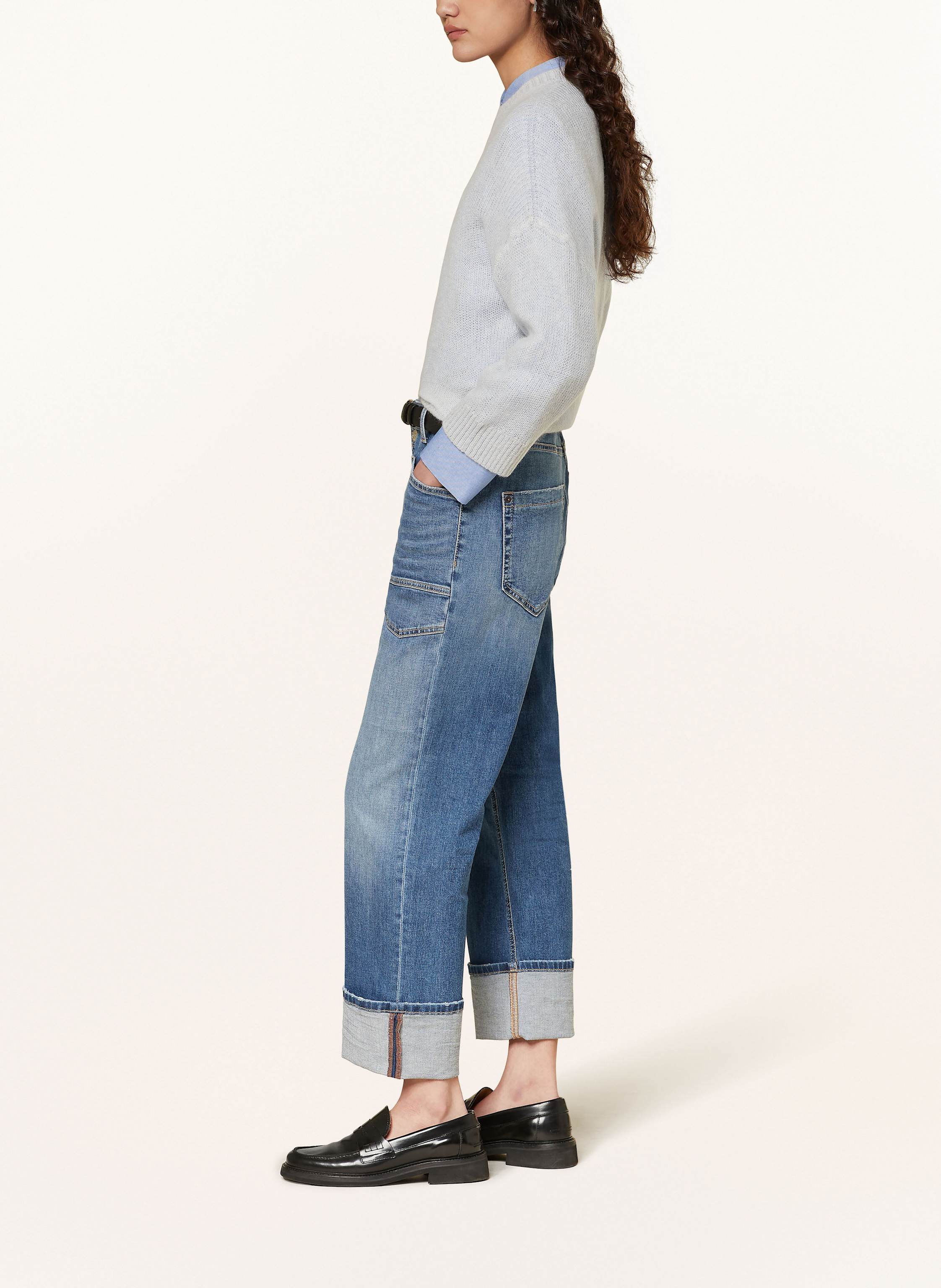 Thumbnail - Cambio Jeans Giuli Mit Nieten blau