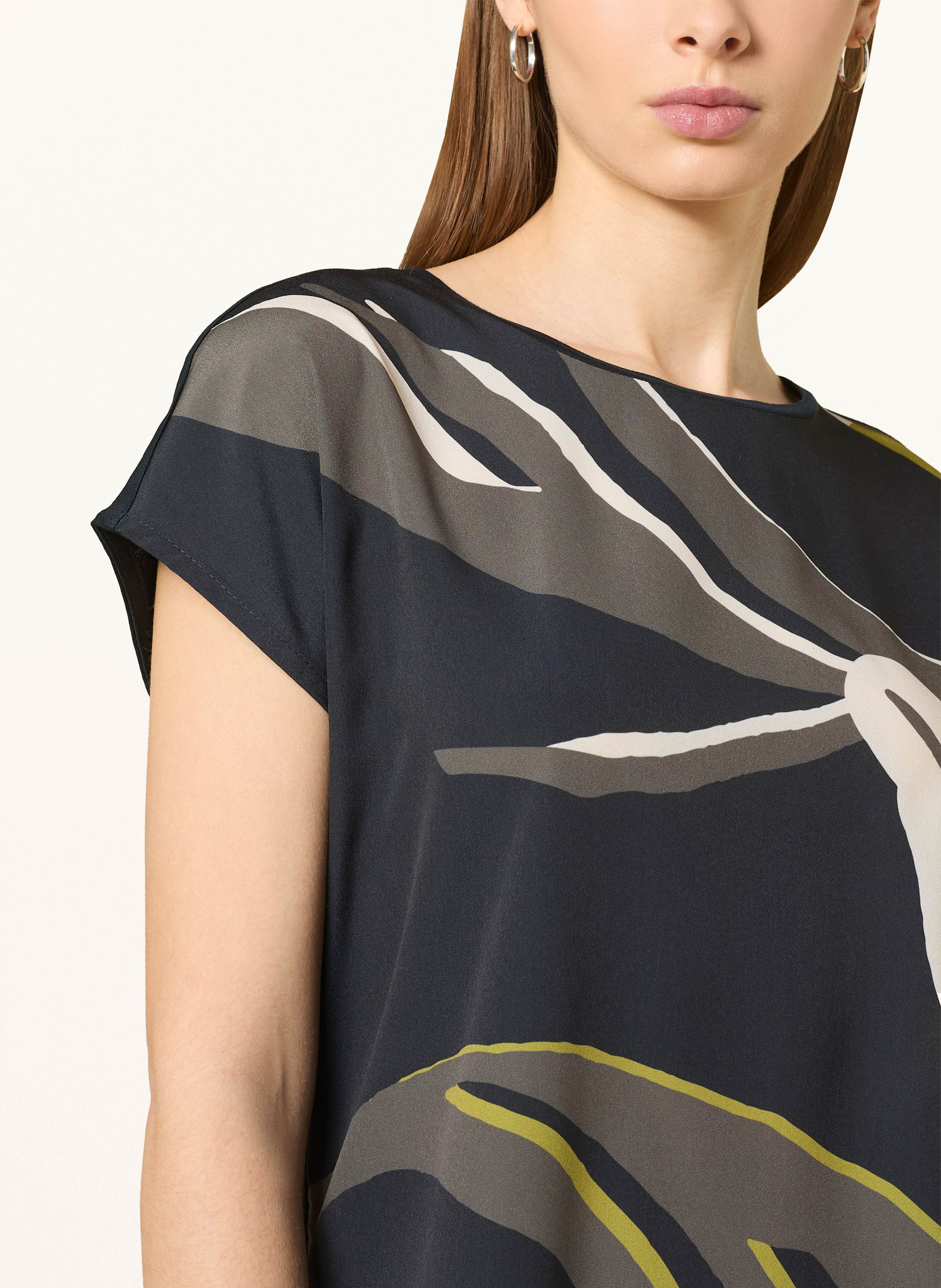 Thumbnail - Opus T-Shirt Sopika Im Materialmix blau