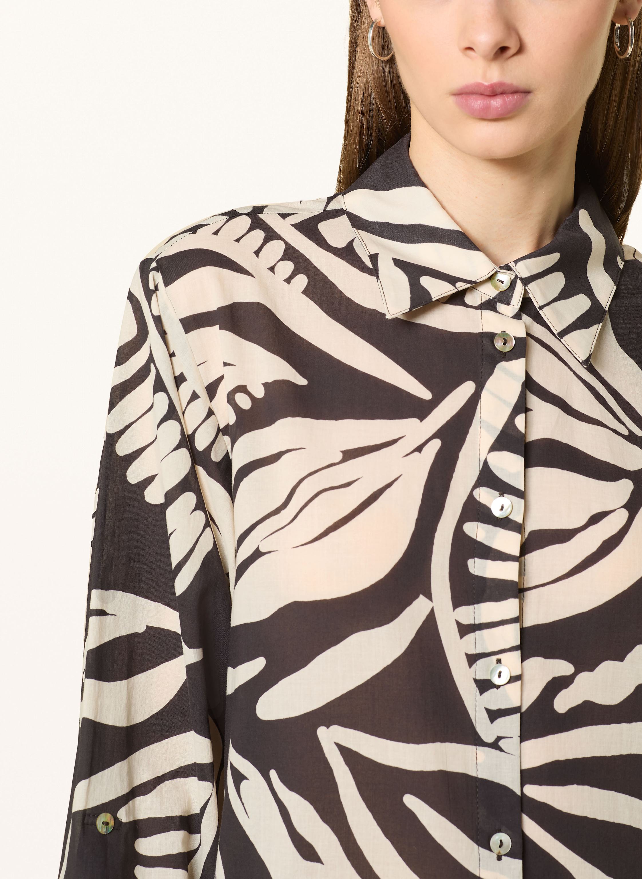 Thumbnail - Opus Hemdbluse Fumine Tropical braun