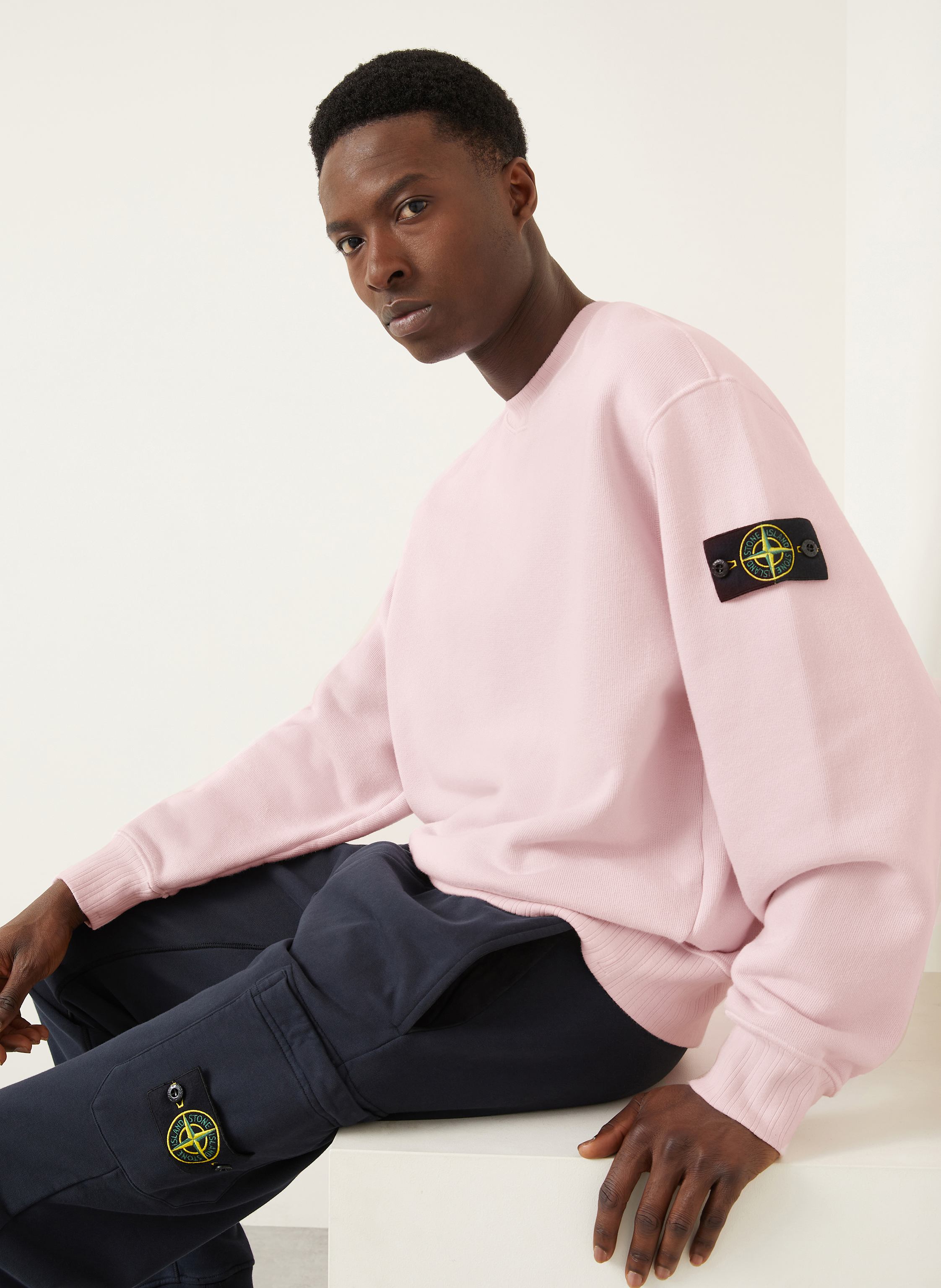 Thumbnail - Stone Island Sweatshirt pink