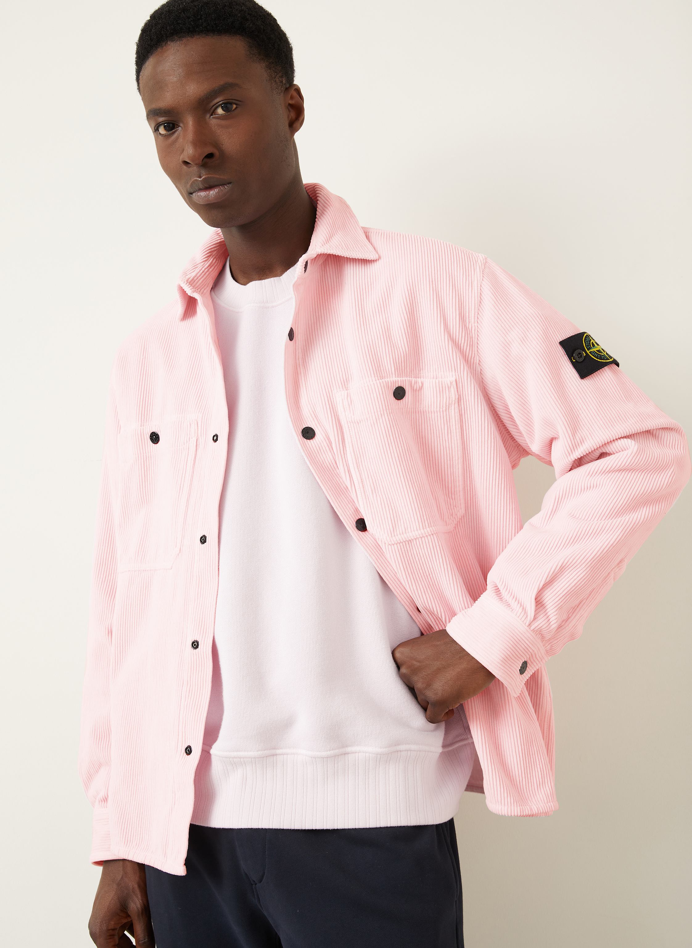 Thumbnail - Stone Island Cord-Overjacket pink