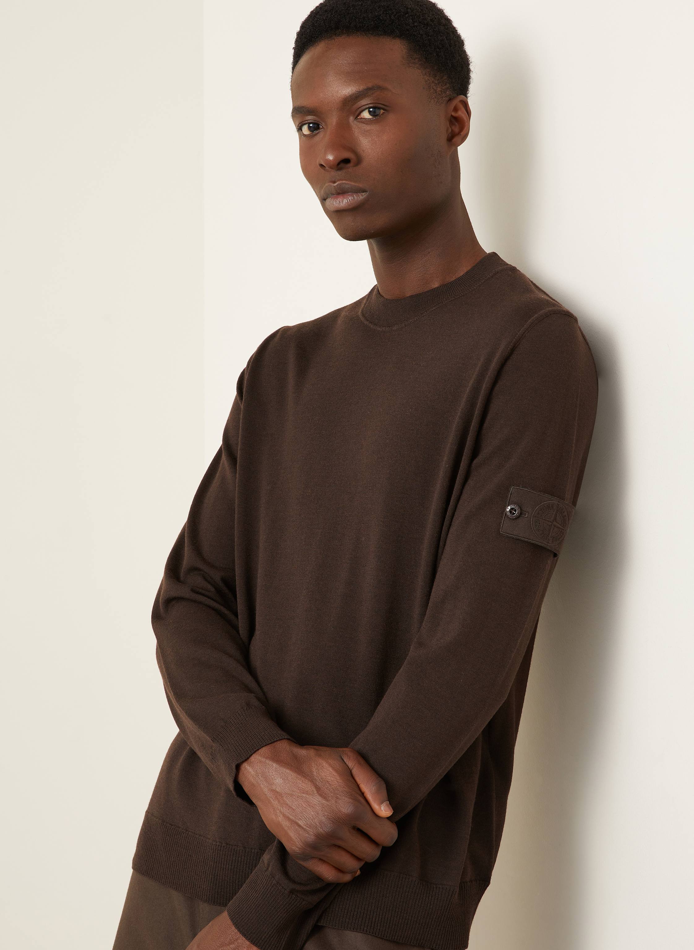 Thumbnail - Stone Island Pullover Ghost braun