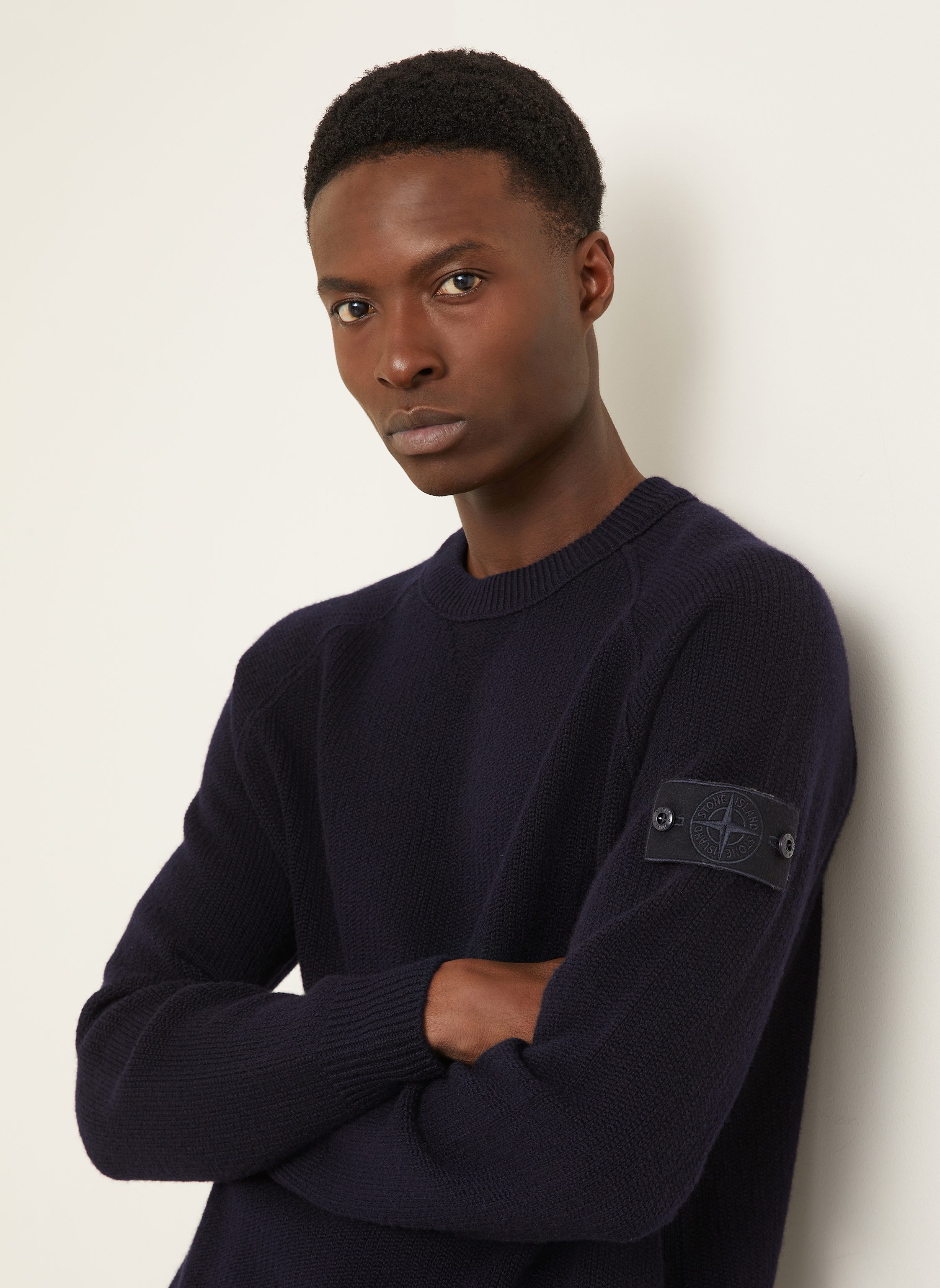 Thumbnail - Stone Island Cashmere-Pullover Ghost blau