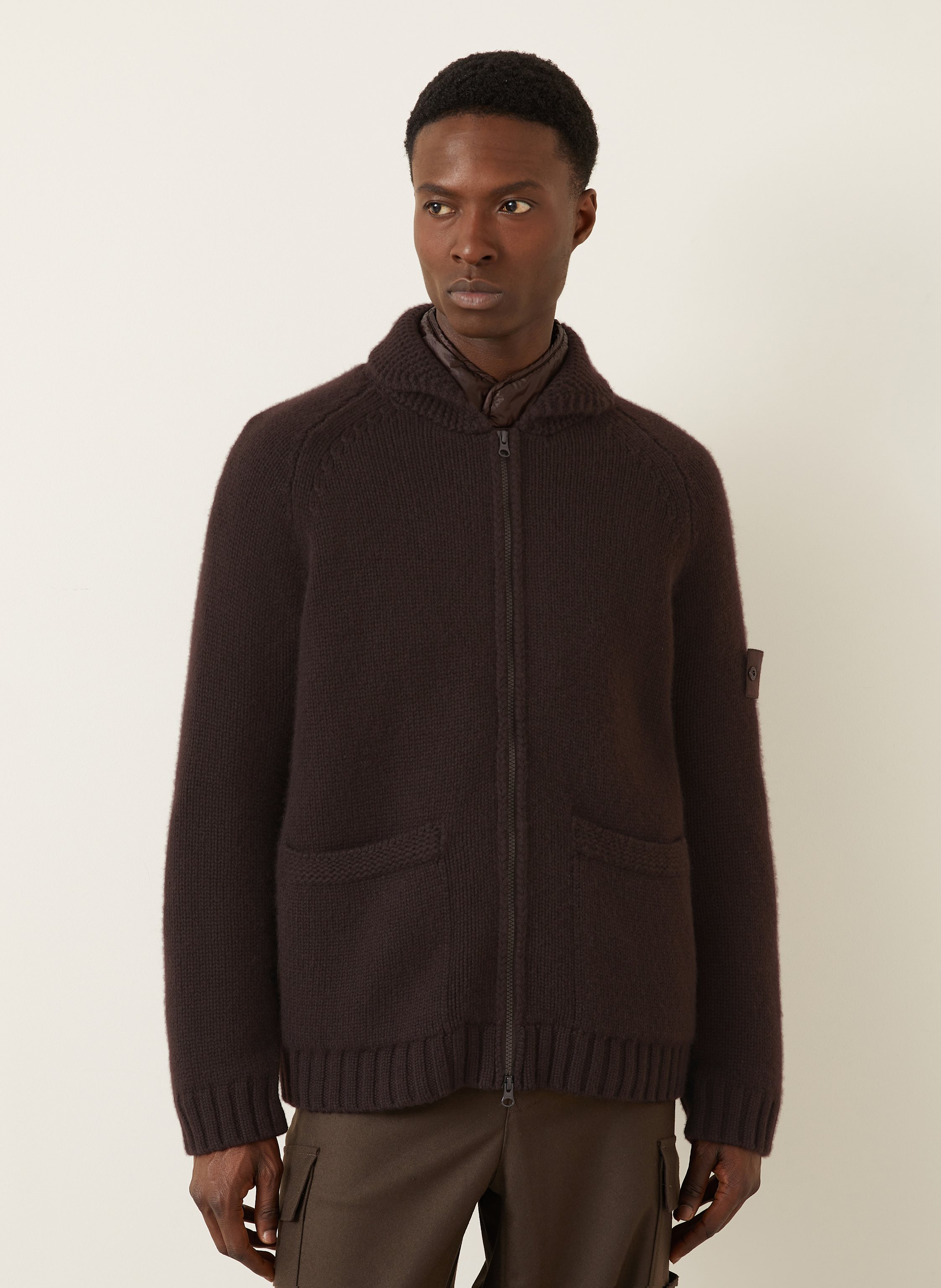 Thumbnail - Stone Island 2-In-1-Jacke Ghost braun