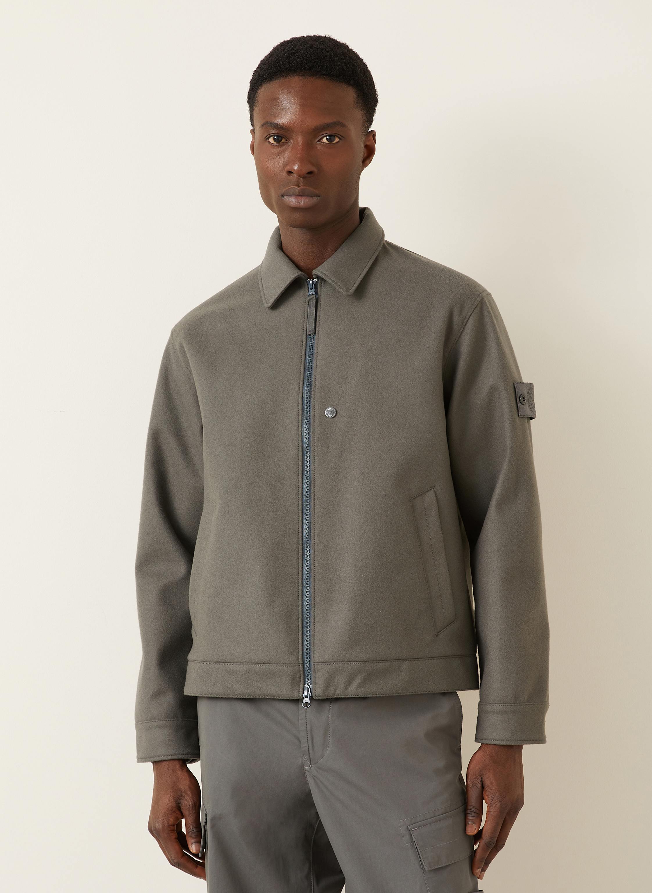 Thumbnail - Stone Island Flanell-Blouson Ghost grau