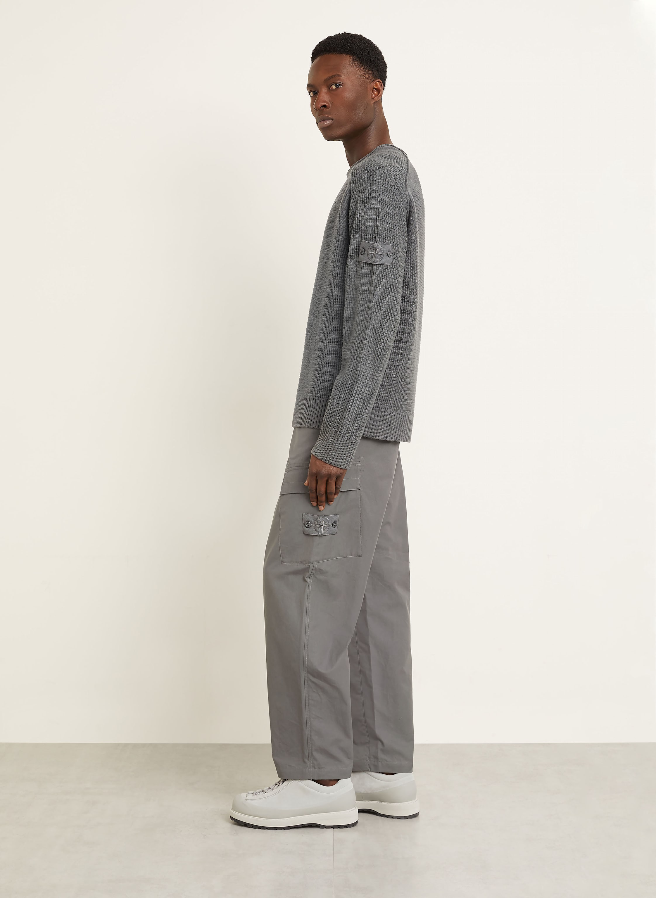 Thumbnail - Stone Island Cargohose Ghost grau