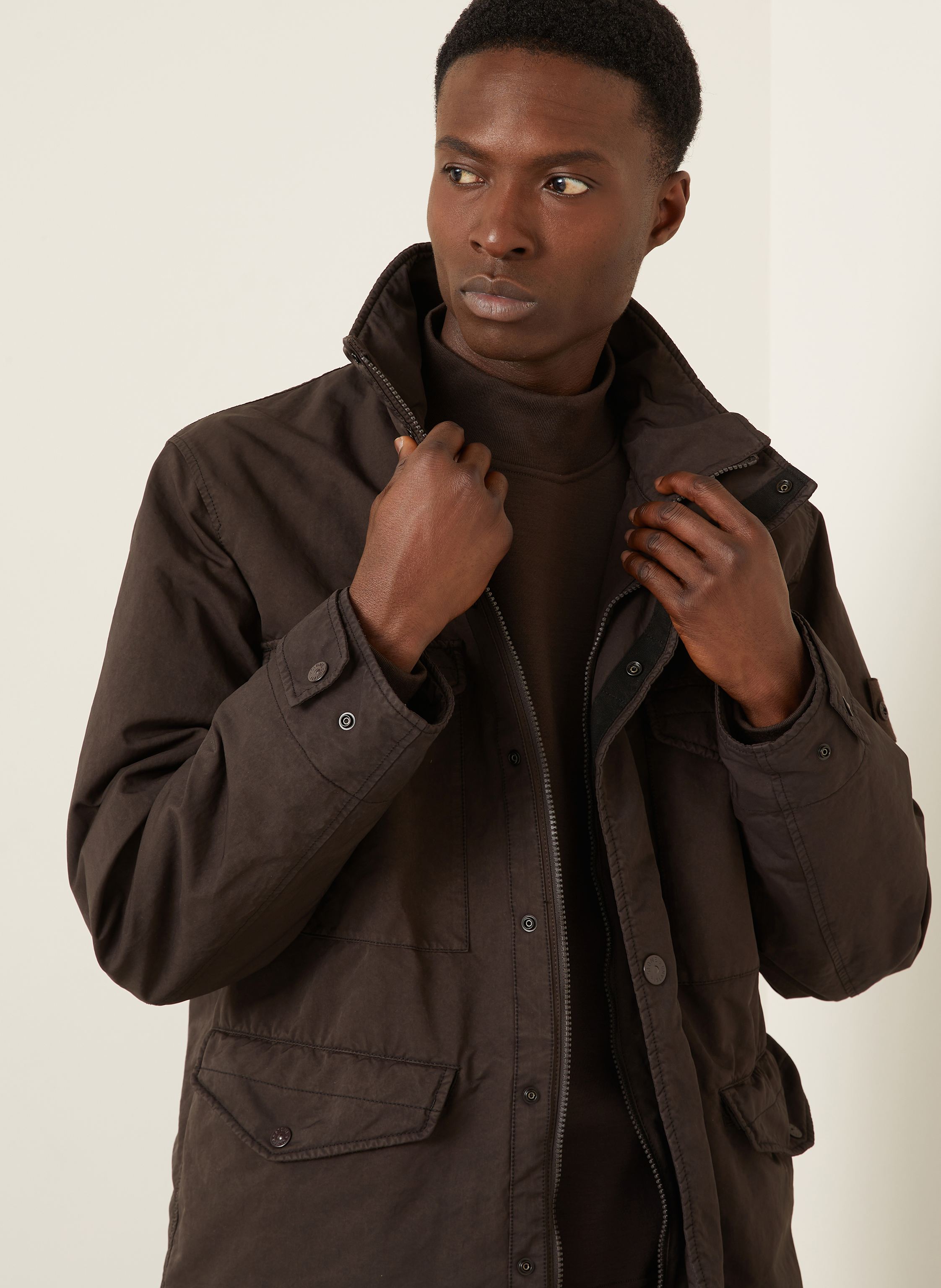 Thumbnail - Stone Island Fieldjacket Ghost braun