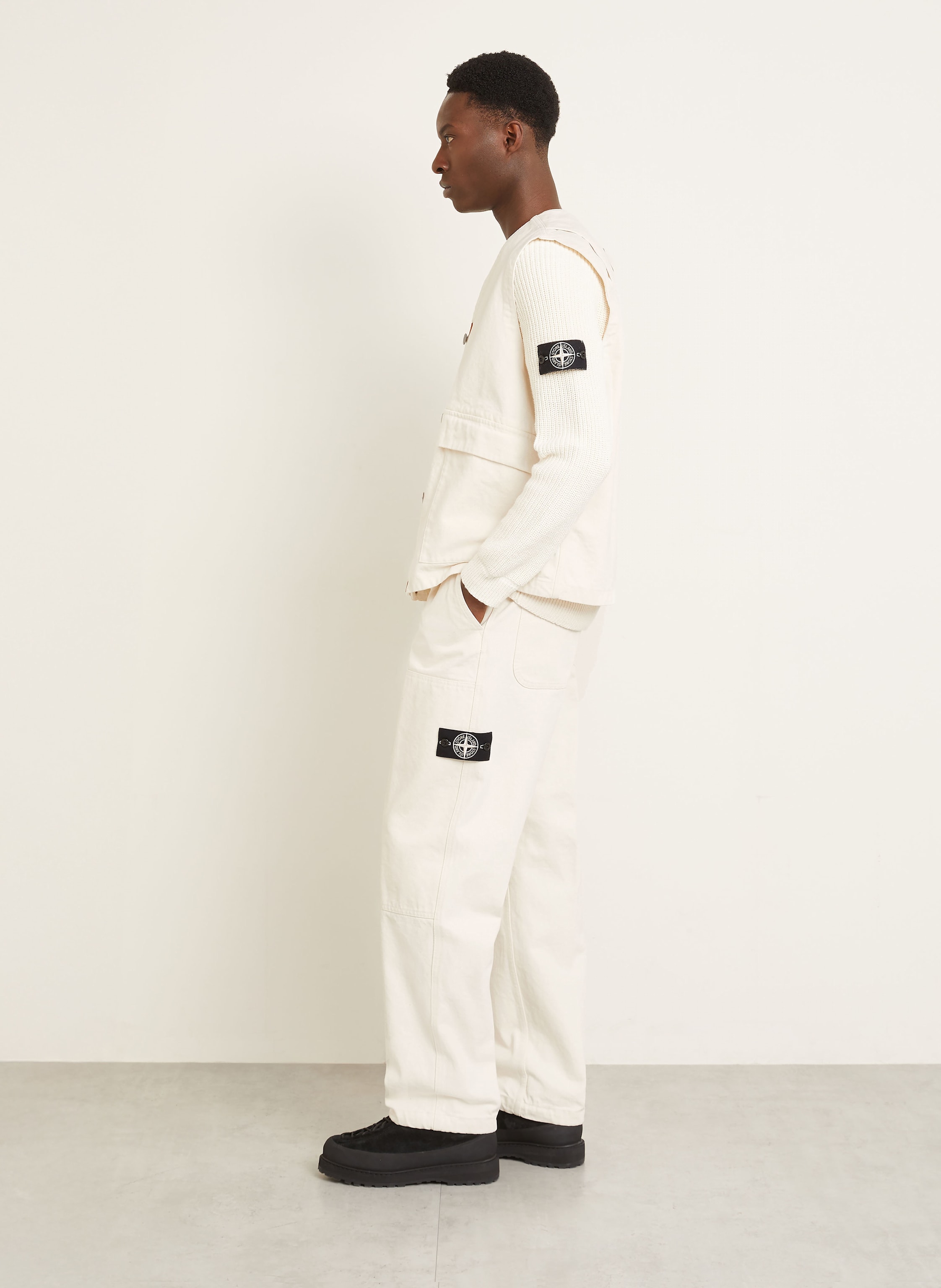 Thumbnail - Stone Island Cargohose weiss