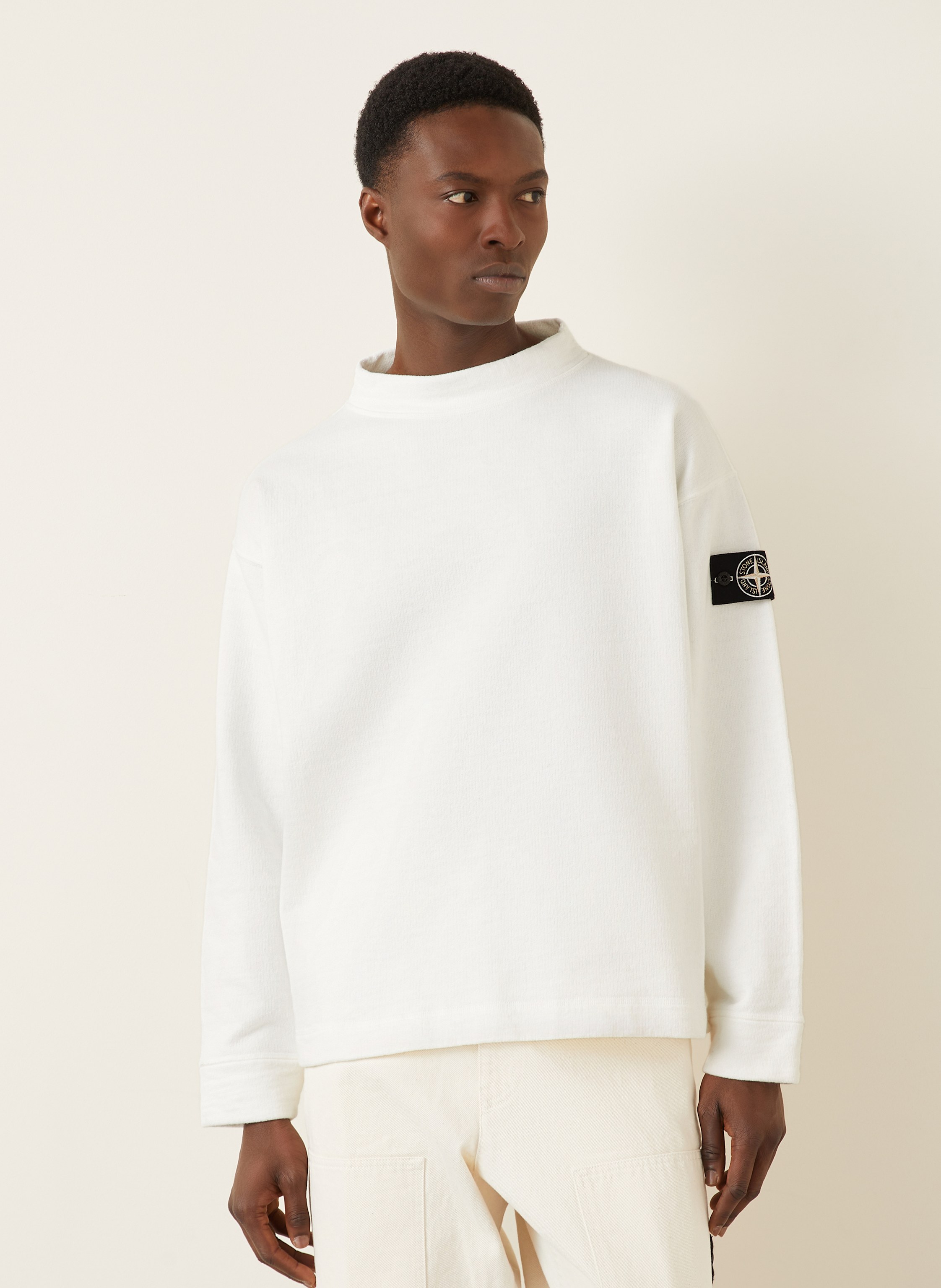 Thumbnail - Stone Island Sweatshirt weiss