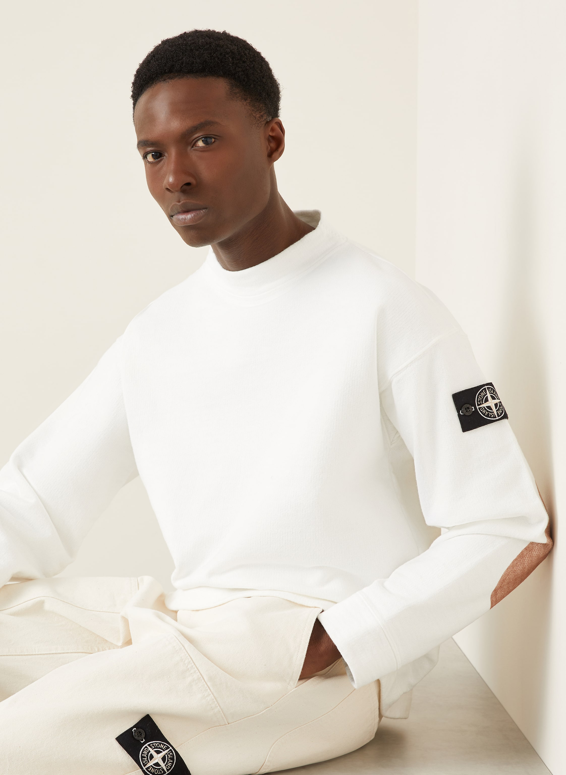 Thumbnail - Stone Island Sweatshirt weiss
