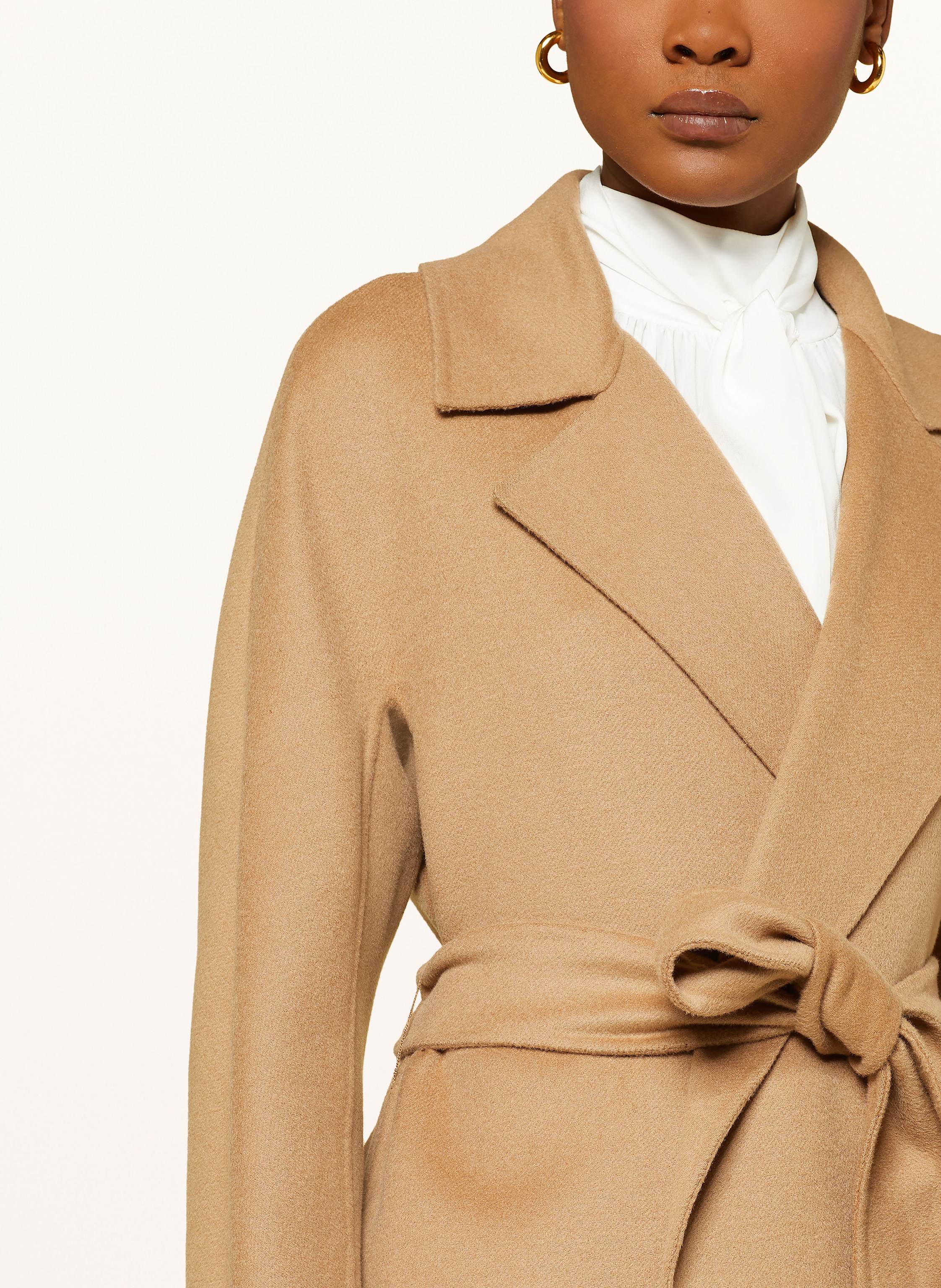 Thumbnail - Max Mara Studio Wollmantel Cles braun